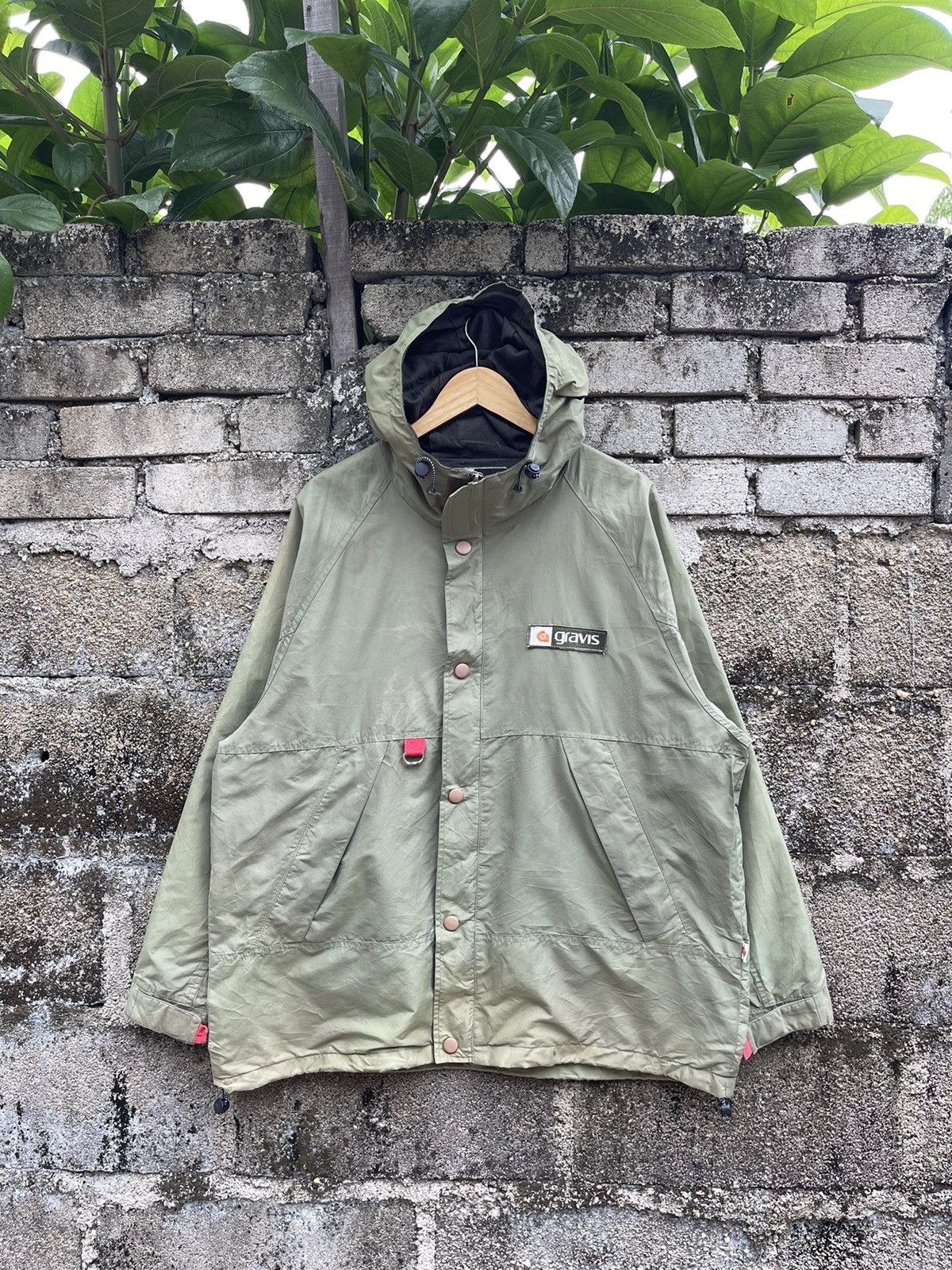image of Bomber Jacket x Gravis Vintage Gravis Light Jacket in Green, Men's (Size Medium)