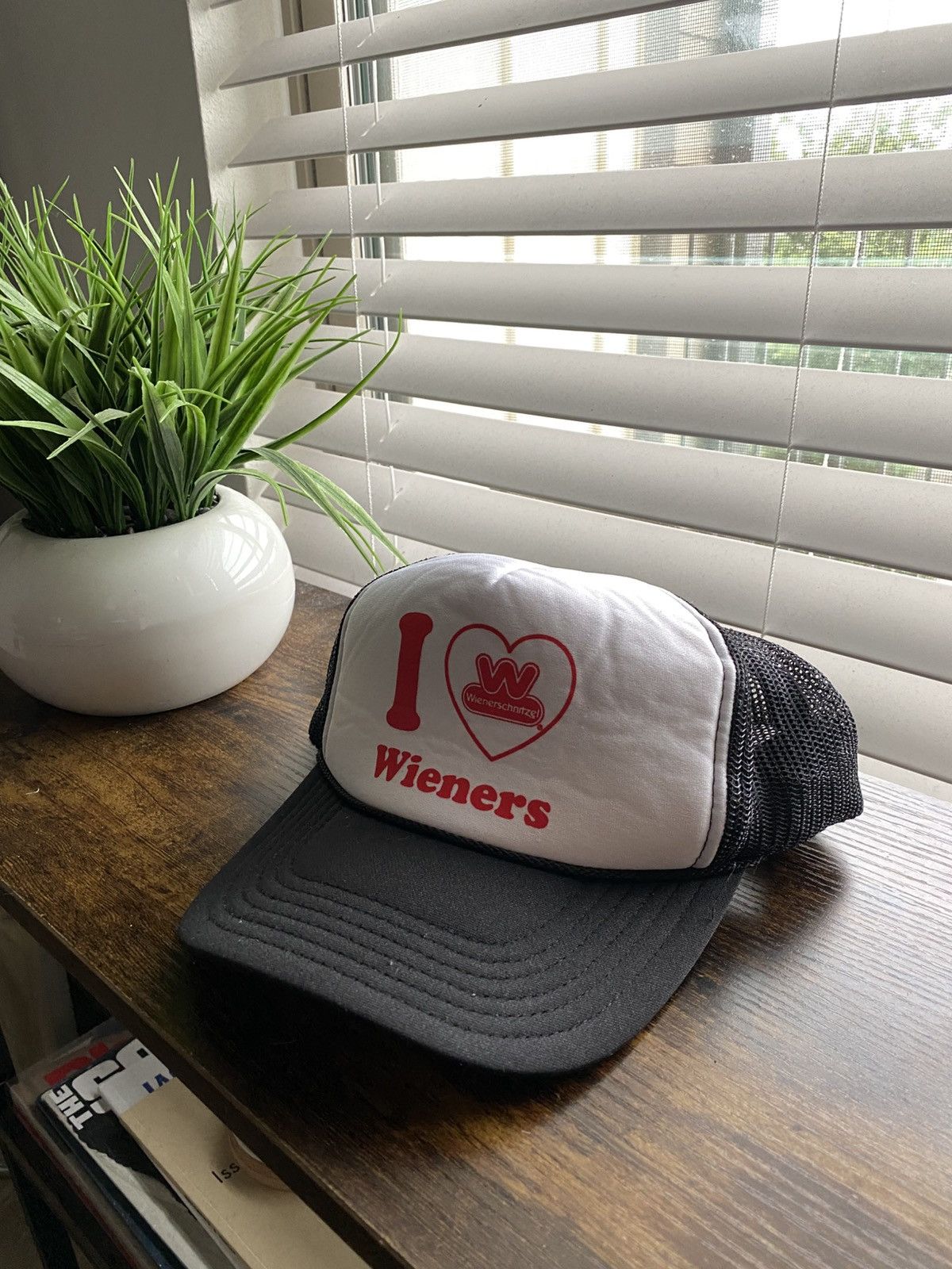 Other Funny Y2K I Love Wieners Trucker Hat Size ONE SIZE - 2 Thumbnail