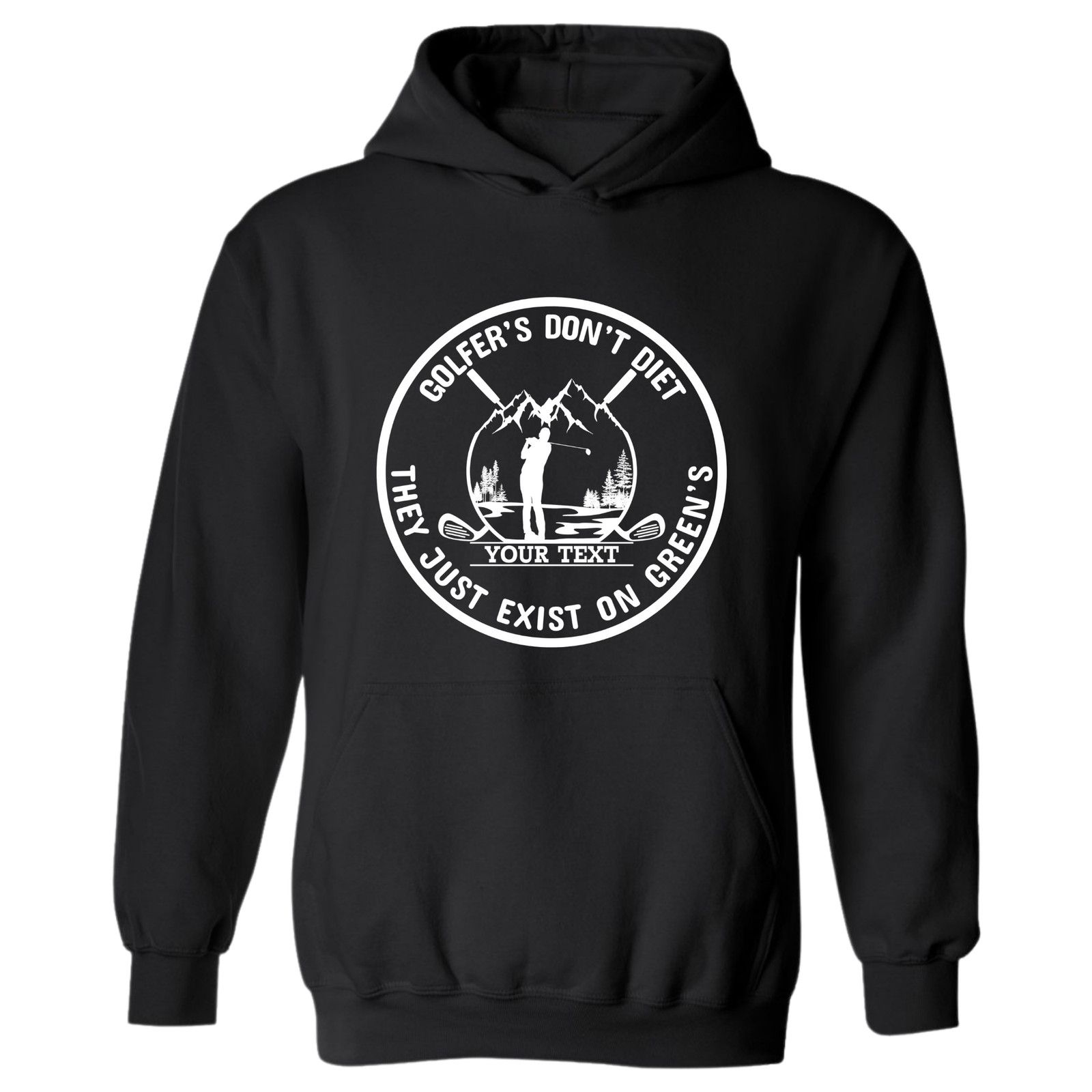 & Other Stories Golf Hoodie Golfers Dont Diet Custom Name Golfer Sweatshirt Size US L / EU 52-54 / 3 - 9 Thumbnail