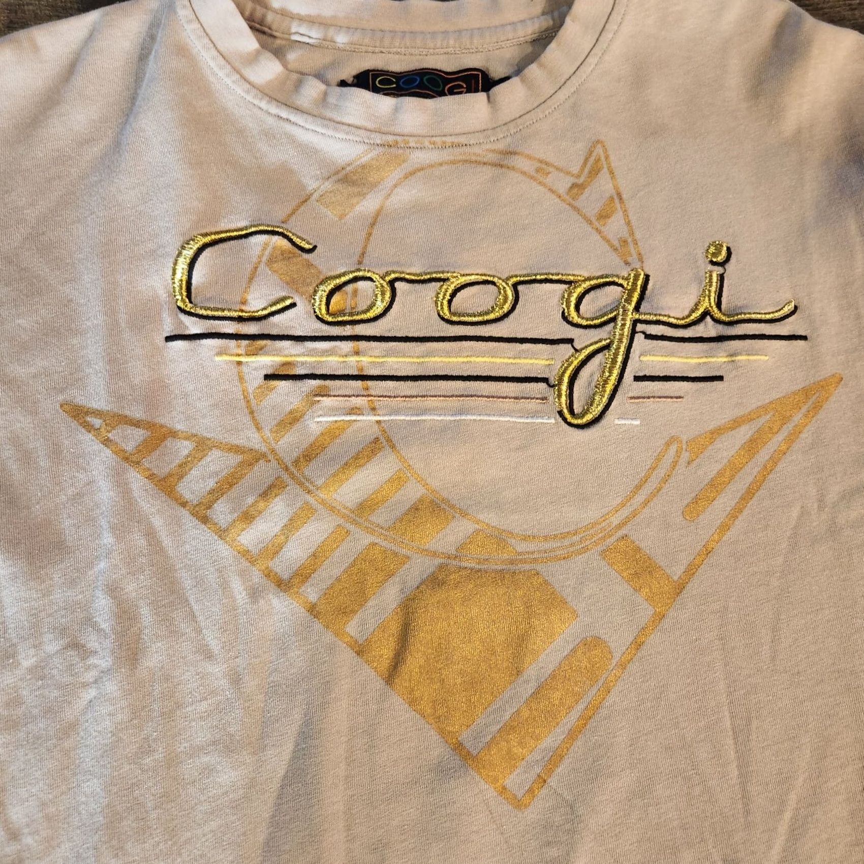 Coogi VINTAGE COOGI Long Sleeve T Shirt Mens 2XL White Gold Embroidered Double Sided Y2K Size US XXL / EU 58 / 5 - 2 Thumbnail