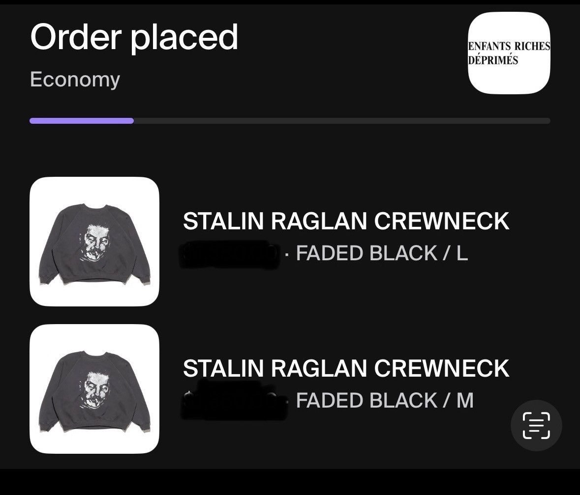 Enfants Riches Deprimes Enfants Riches Deprimes Stalin Raglan Crewneck Size US M / EU 48-50 / 2 - 10 Thumbnail