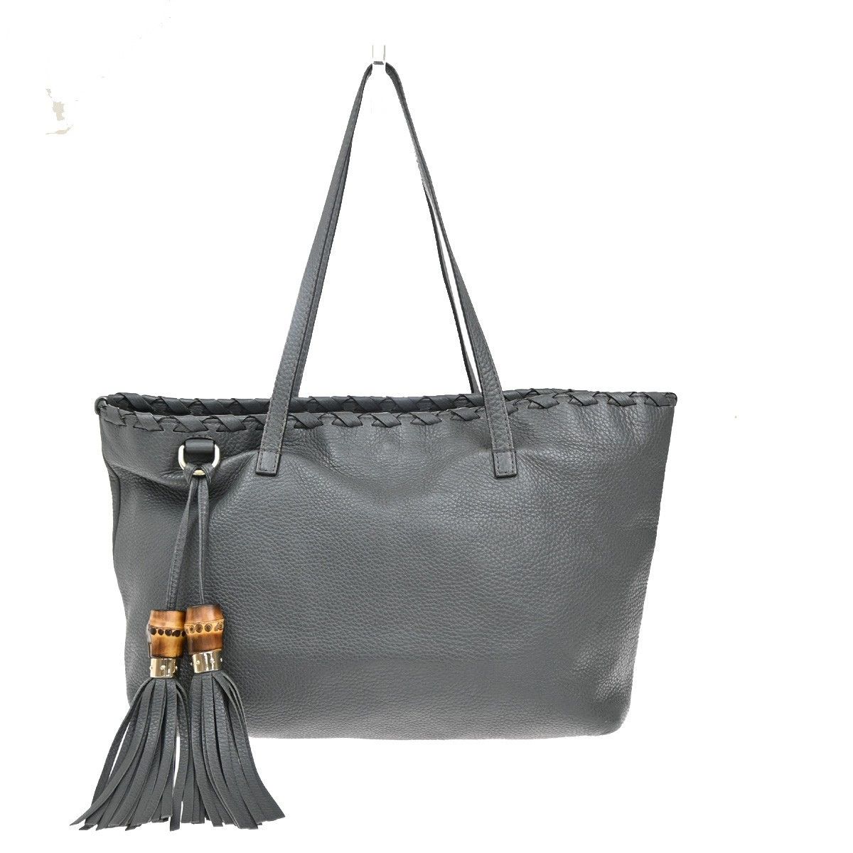 Gucci Gucci Bamboo Tassel Tote Leather Size ONE SIZE - 1 Thumbnail