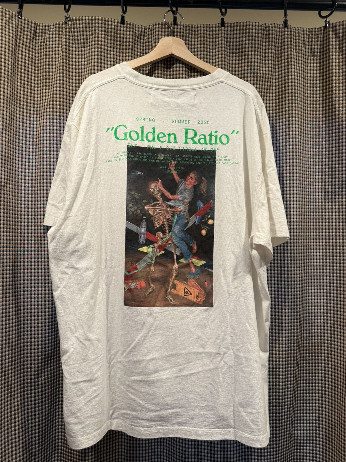 Off-White Off-White Golden Ratio Virgil White Tee Shirt XLarge Size US XL / EU 56 / 4 - 2 Thumbnail