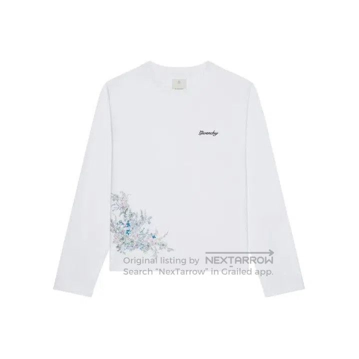 Givenchy Givenchy Boxy Fit Flowers Logo Long Sleeve T-Shirt. Size US M / EU 48-50 / 2 - 1 Thumbnail
