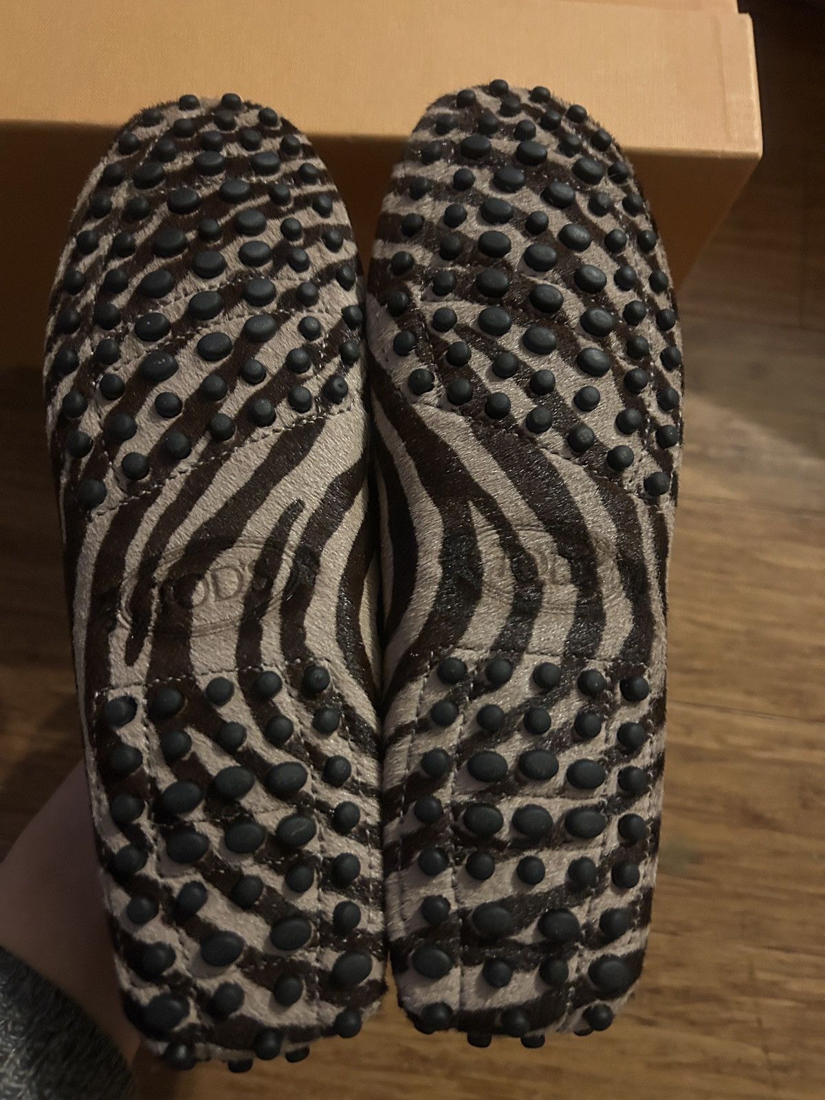 Tod's TOD'S Double T zebra-print calf-hair loafers Animal Print Size US 5 / IT 35 - 7 Thumbnail