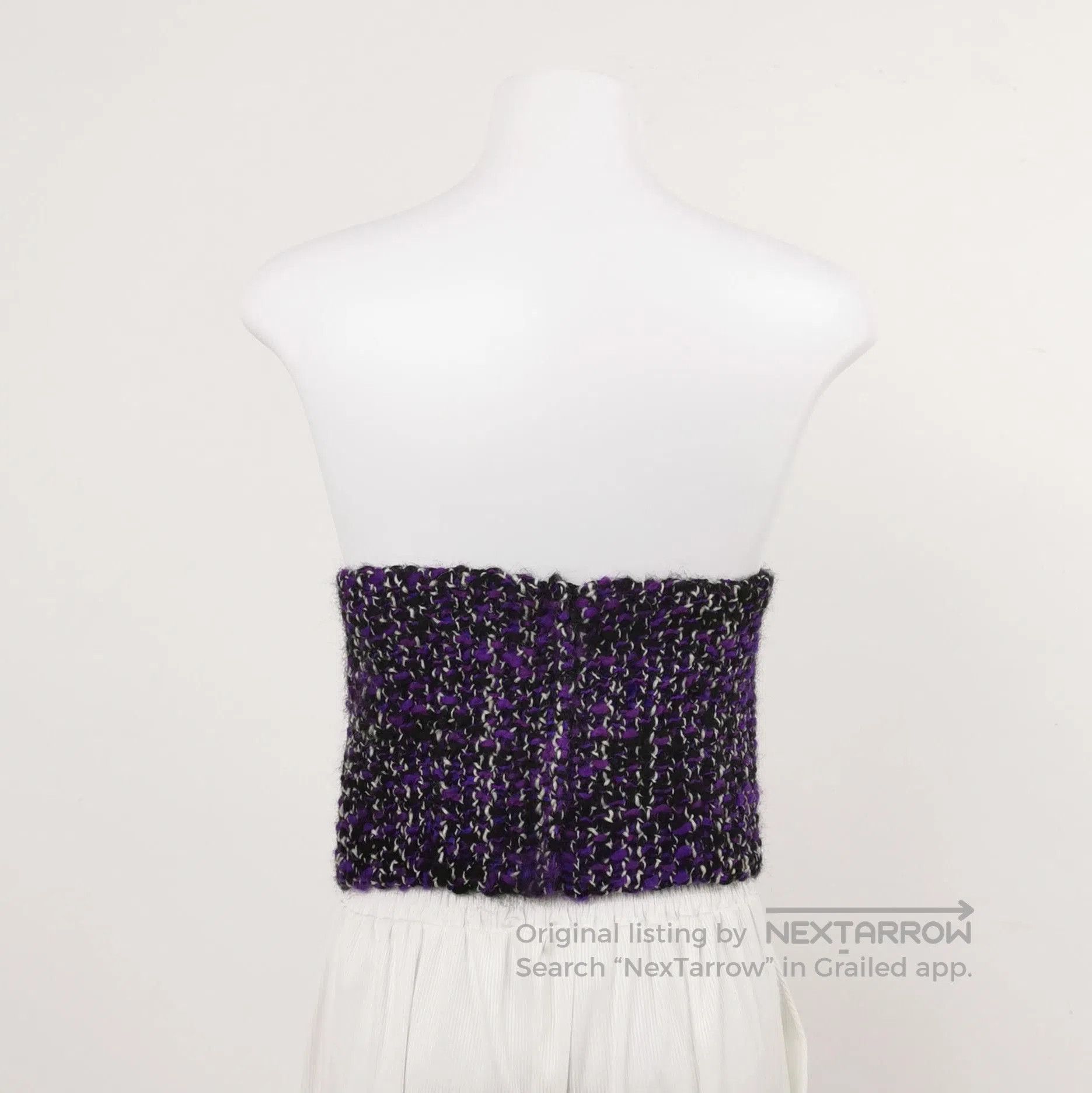 Prada Prada Wool Blend Logo Knit Tube Top . Size S / US 4 / IT 40 - 1 Thumbnail