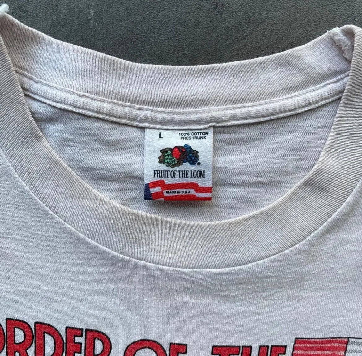 Fruit Of The Loom Vintage Fruit of the Loom T-Shirt. Size US L / EU 52-54 / 3 - 5 Thumbnail