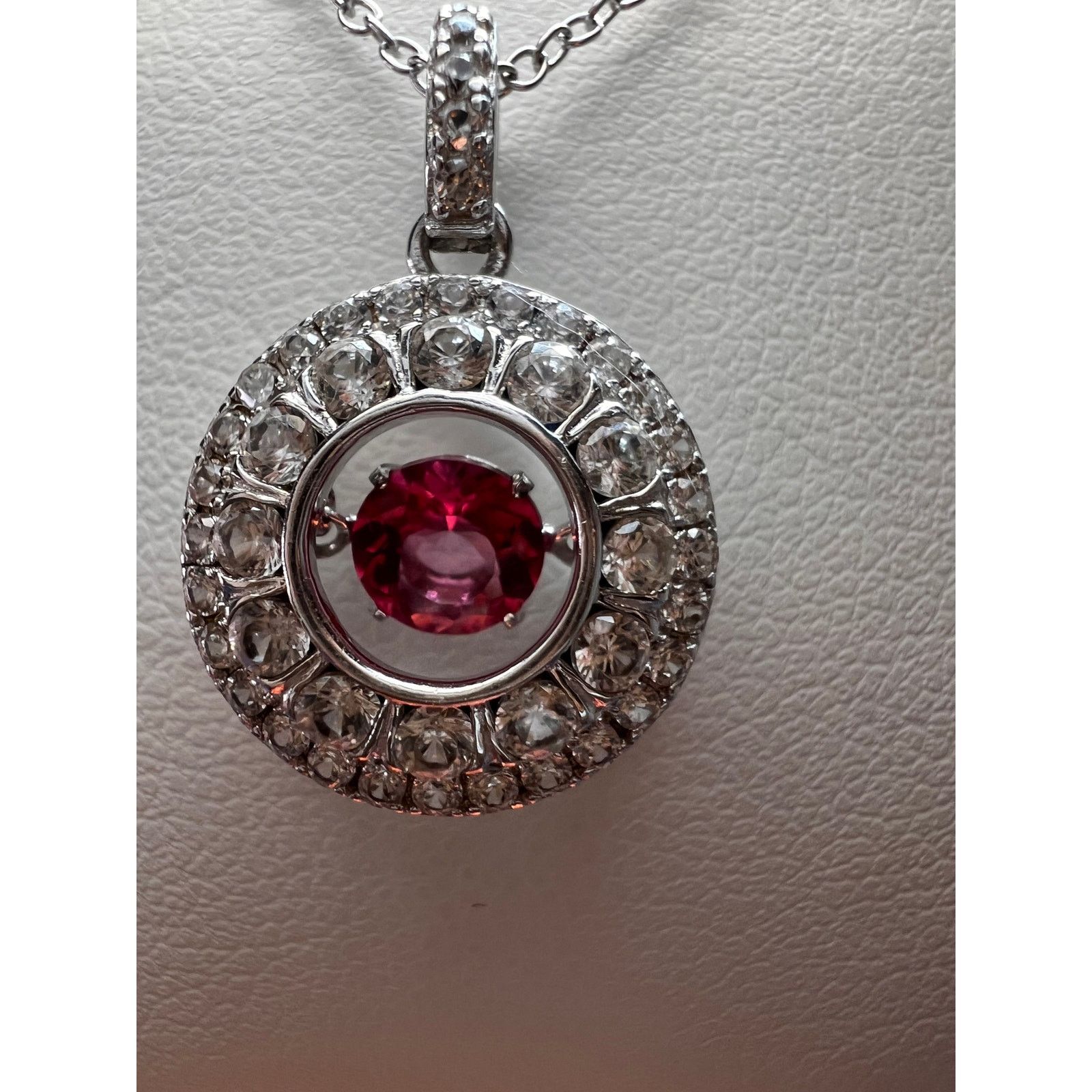 Other Pink tourmalinetopaz pendant necklace in platinum over 925 Size ONE SIZE - 9 Thumbnail