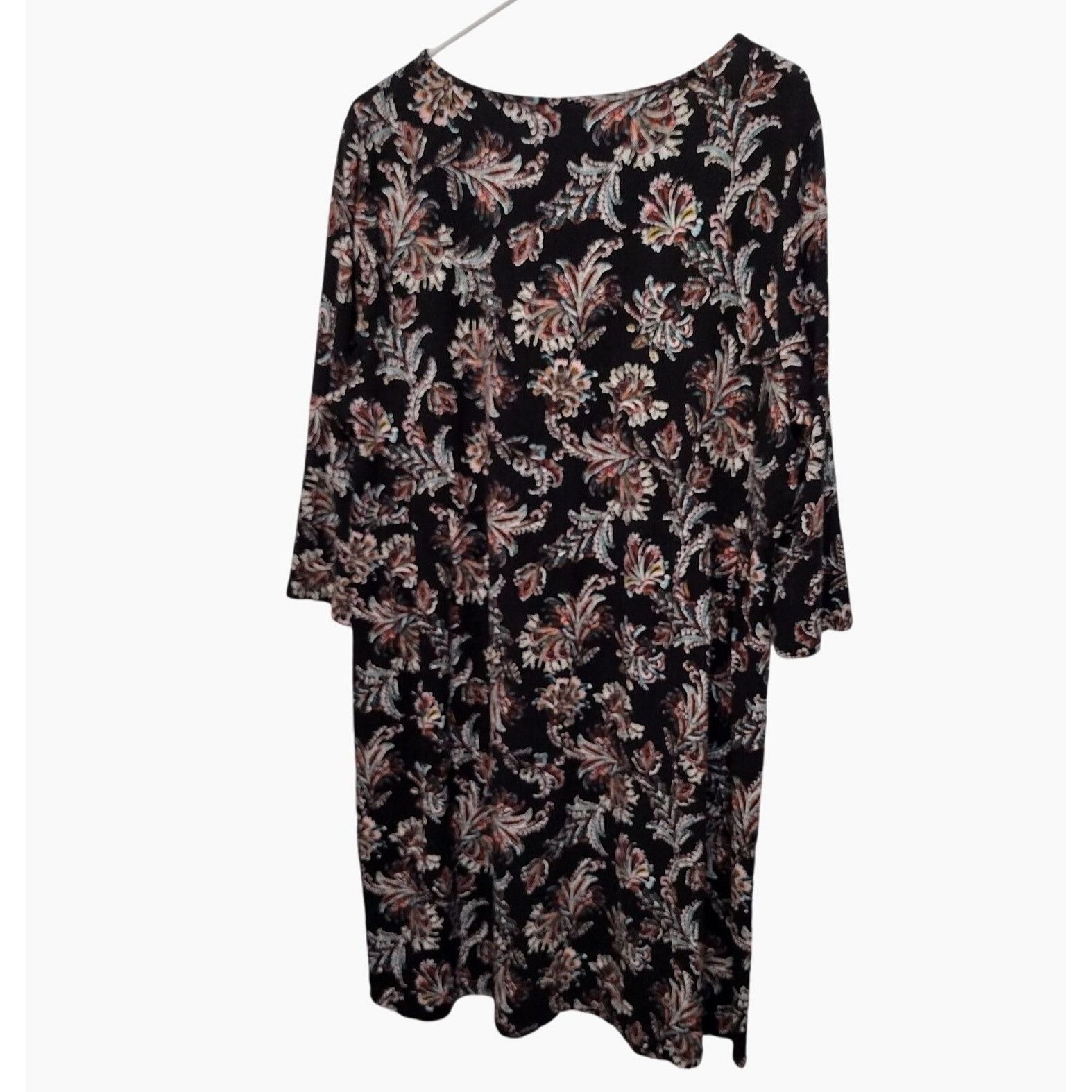 J. Jill J. Jill Wearever Collection Floral Dress XL Petite, Black, 3 Size XL / US 12-14 / IT 48-50 - 2 Thumbnail