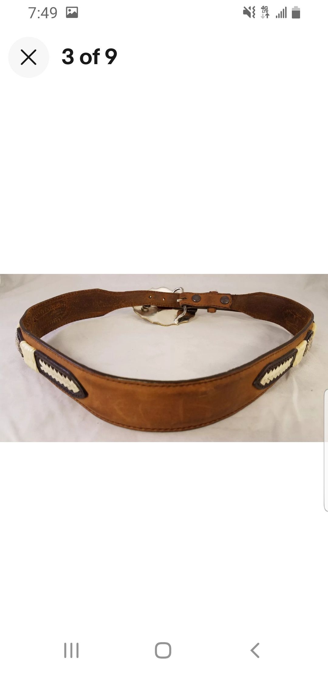 Justin Boots CRUMRINE BUCKLE SILVER BRONZE Size ONE SIZE - 2 Thumbnail