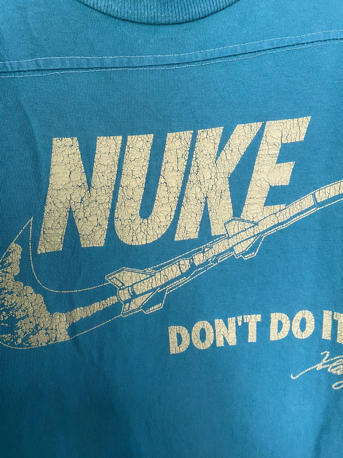 X-LARGE 2004 X-Large No War Nuke Rockets Parody Nike Size US XL / EU 56 / 4 - 4 Thumbnail