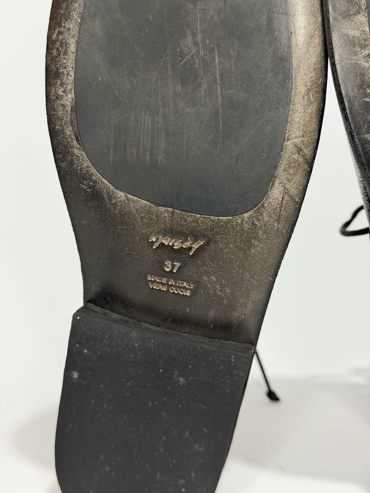 Marsell MARSÈLL Muso Derby In Leather In Nero Size 37 EU/ 7 US/ 4 UK Size US 7 / IT 37 - 6 Thumbnail