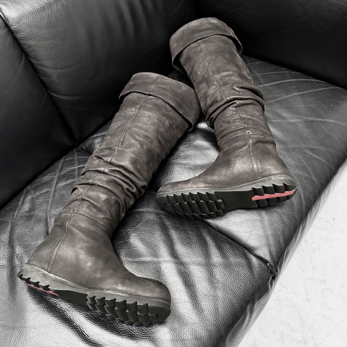 Prada Prada Archive draped boxer pirate boots Size US 8 / IT 38 - 3 Thumbnail