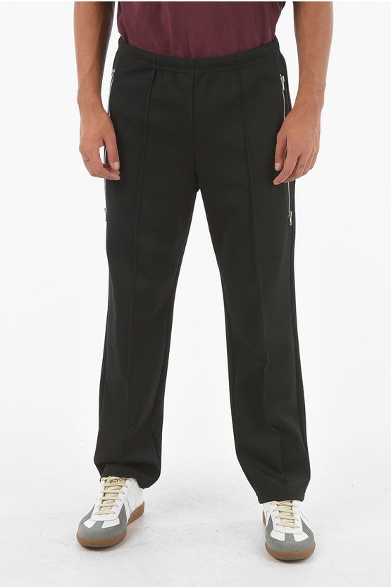 image of Maison Margiela Mm10 Zipped Maxi Pocket Drawstring Pants in Black, Men's (Size 33)