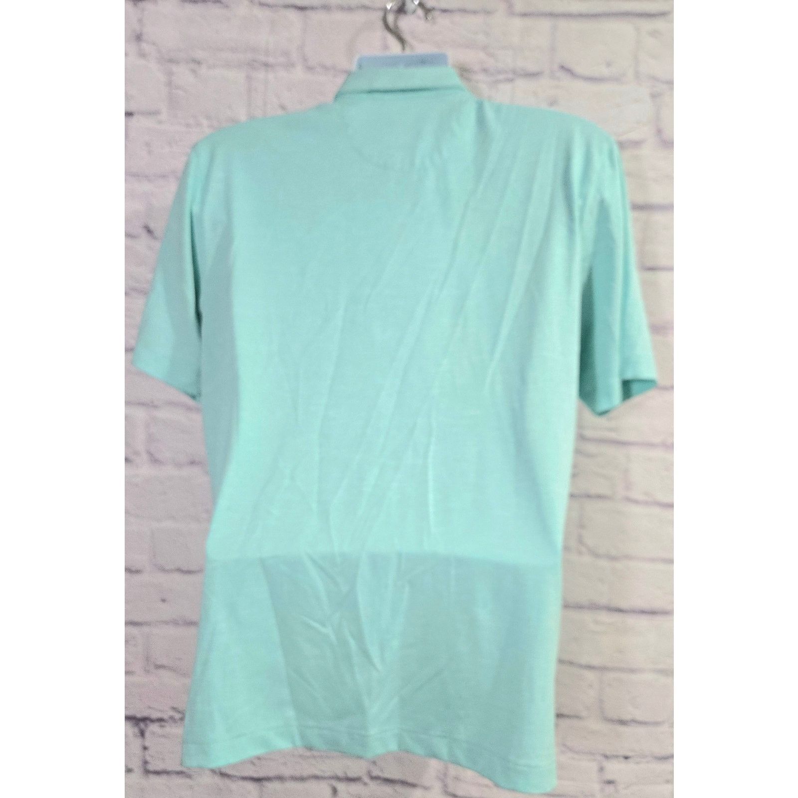 Greg Norman Greg Norman Light Teal Play Dry Polo Shirt Medium Stretch Size US M / EU 48-50 / 2 - 3 Thumbnail