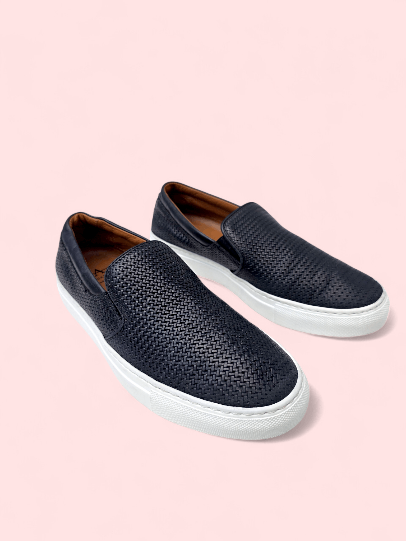 Aquatalia Aquatalia woven leather slip-on sneakers-FASHIONELLA Size US 9 / IT 39 - 2 Thumbnail
