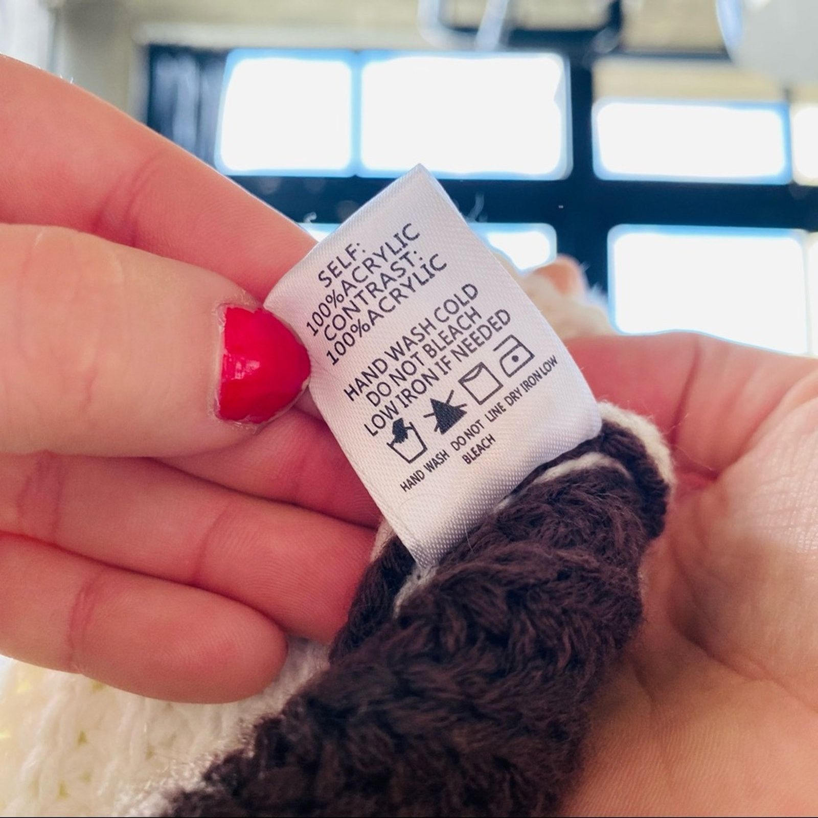 Dolls Kill DOLLS KILL BLUE BLUSH White Brown Yellow Chunky Knit Sweater Size S / US 4 / IT 40 - 9 Thumbnail