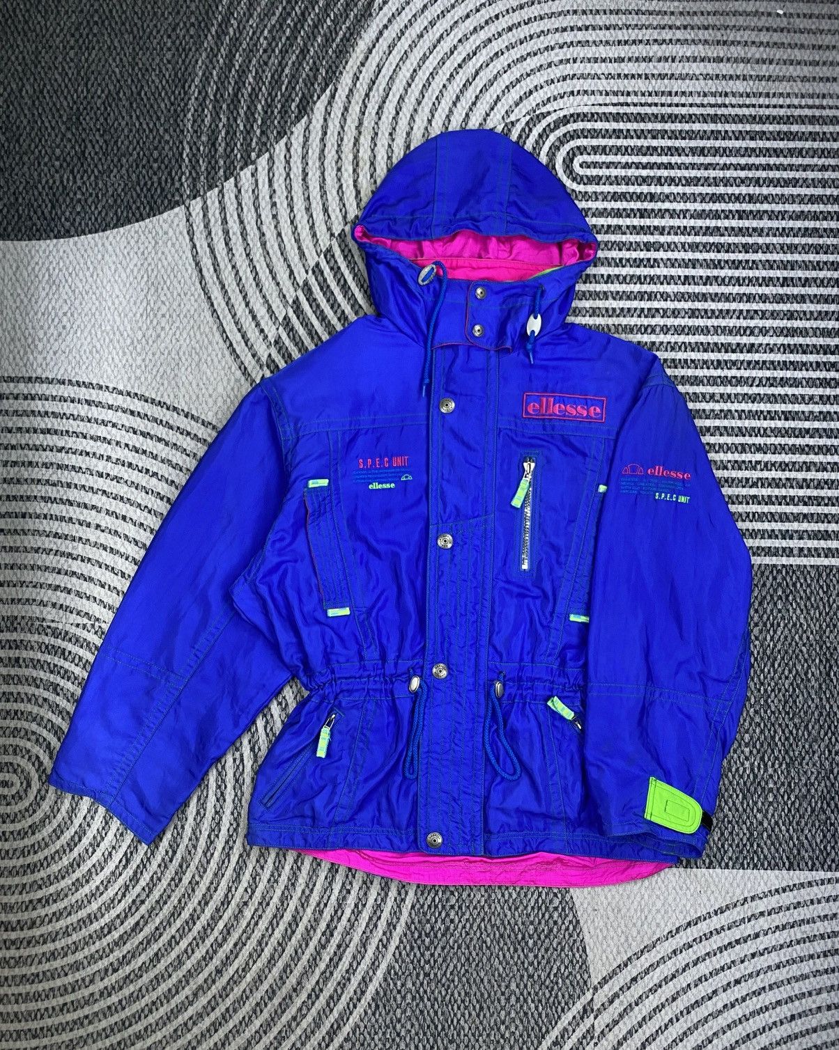 Ellesse × Goldwin Vtg Ellesse X Goldwin S.E.P.G Unit Pink Lining Ski Jacket Size US XL / EU 56 / 4 - 5 Thumbnail
