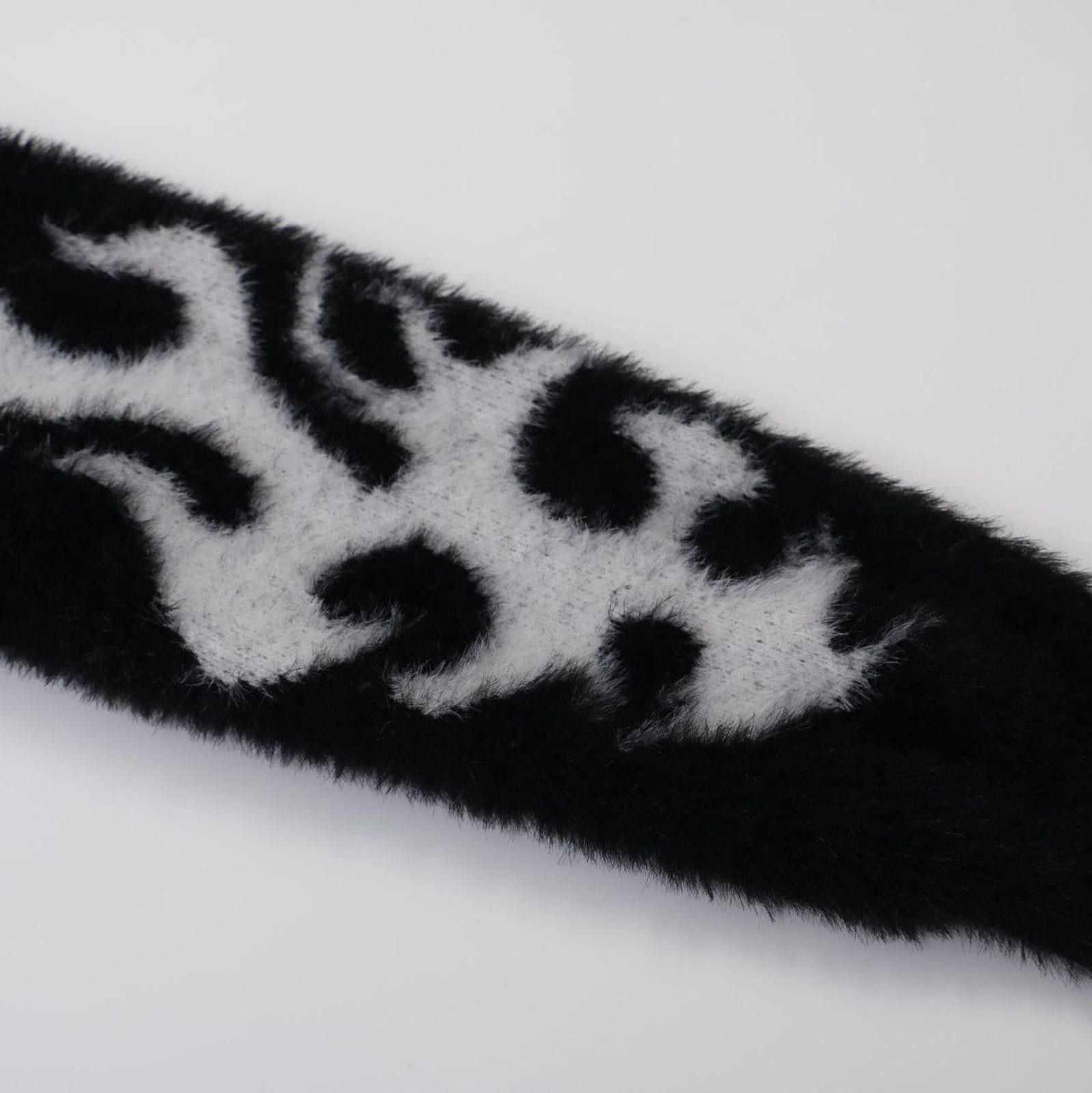Japanese Brand Fuzzy Flame Pattern Zip-Up Sweater Size ONE SIZE - 4 Thumbnail