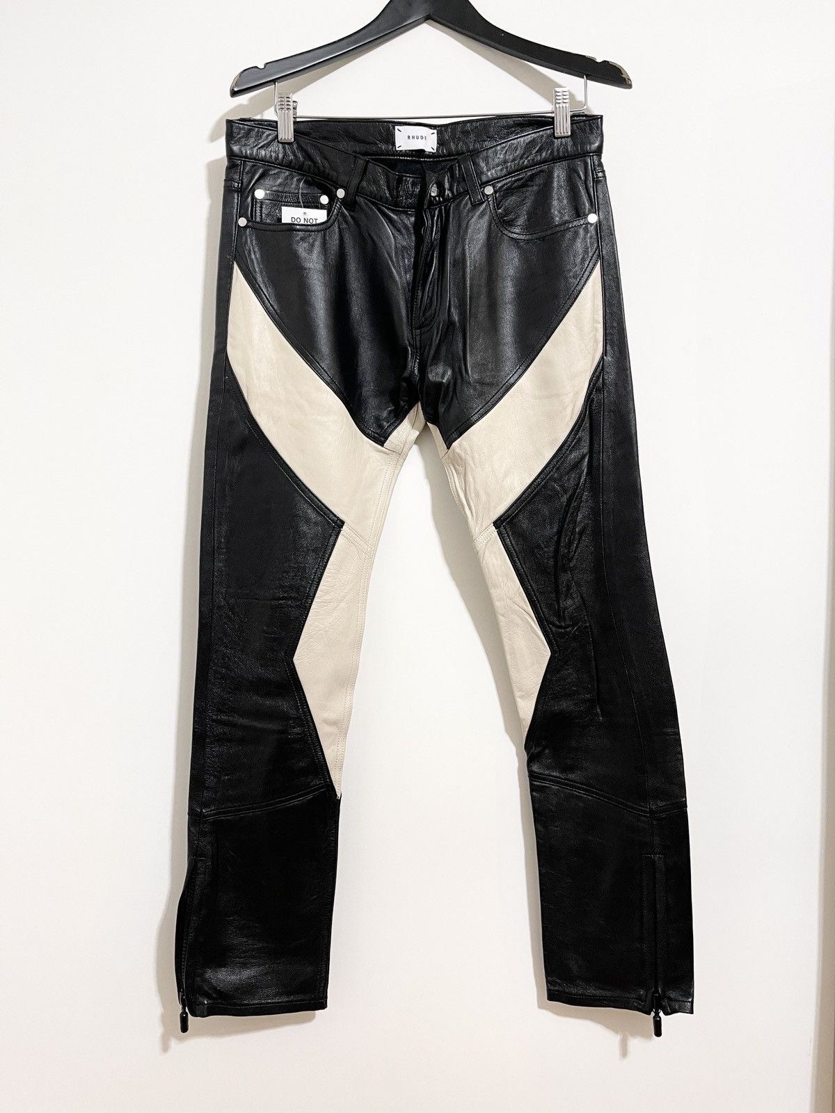 Rhude Lamb leather racer pants Size US 30 / EU 46 - 1 Thumbnail