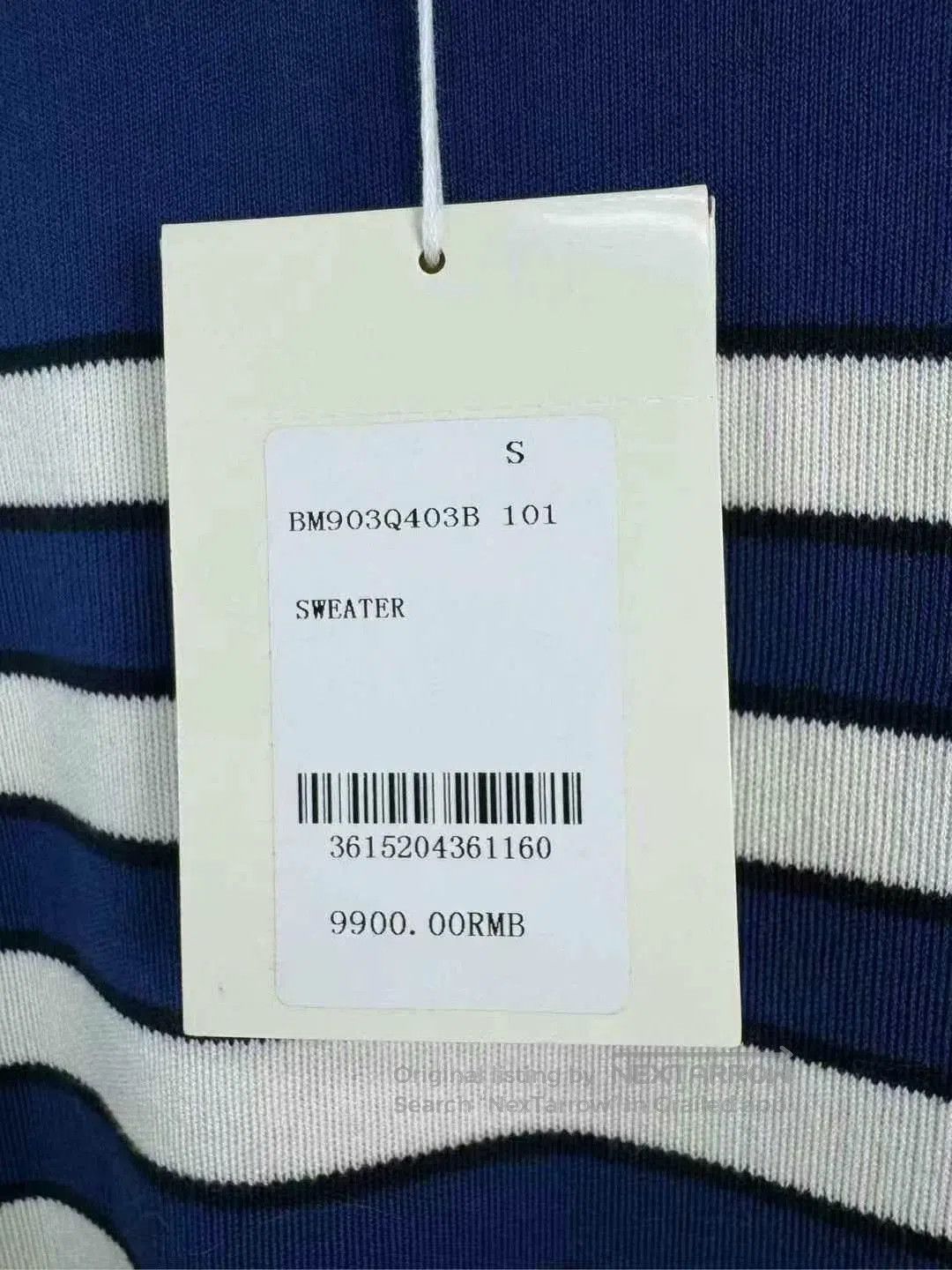 Givenchy givenchy blue striped knit sweater size small. Size US S / EU 44-46 / 1 - 6 Thumbnail