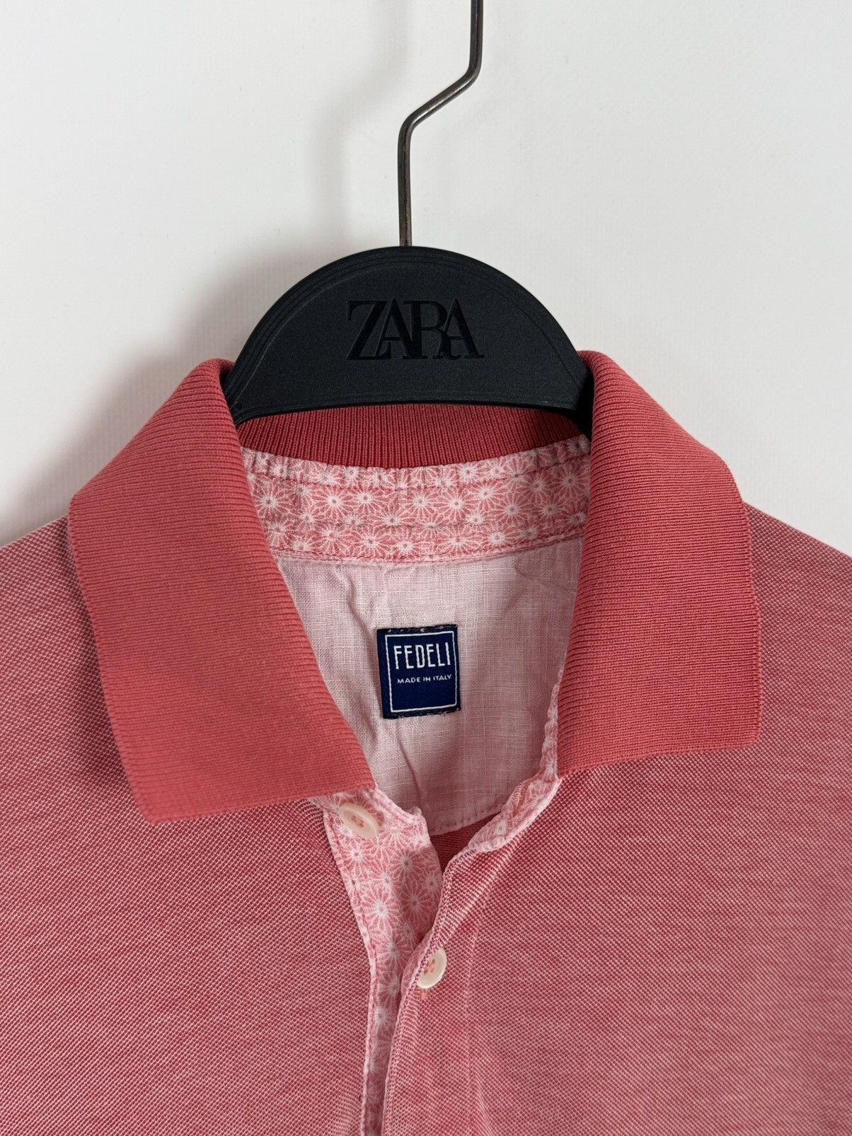 Fedeli Fedeli Cotton Pink Polo T-Shirt Size US M / EU 48-50 / 2 - 5 Thumbnail