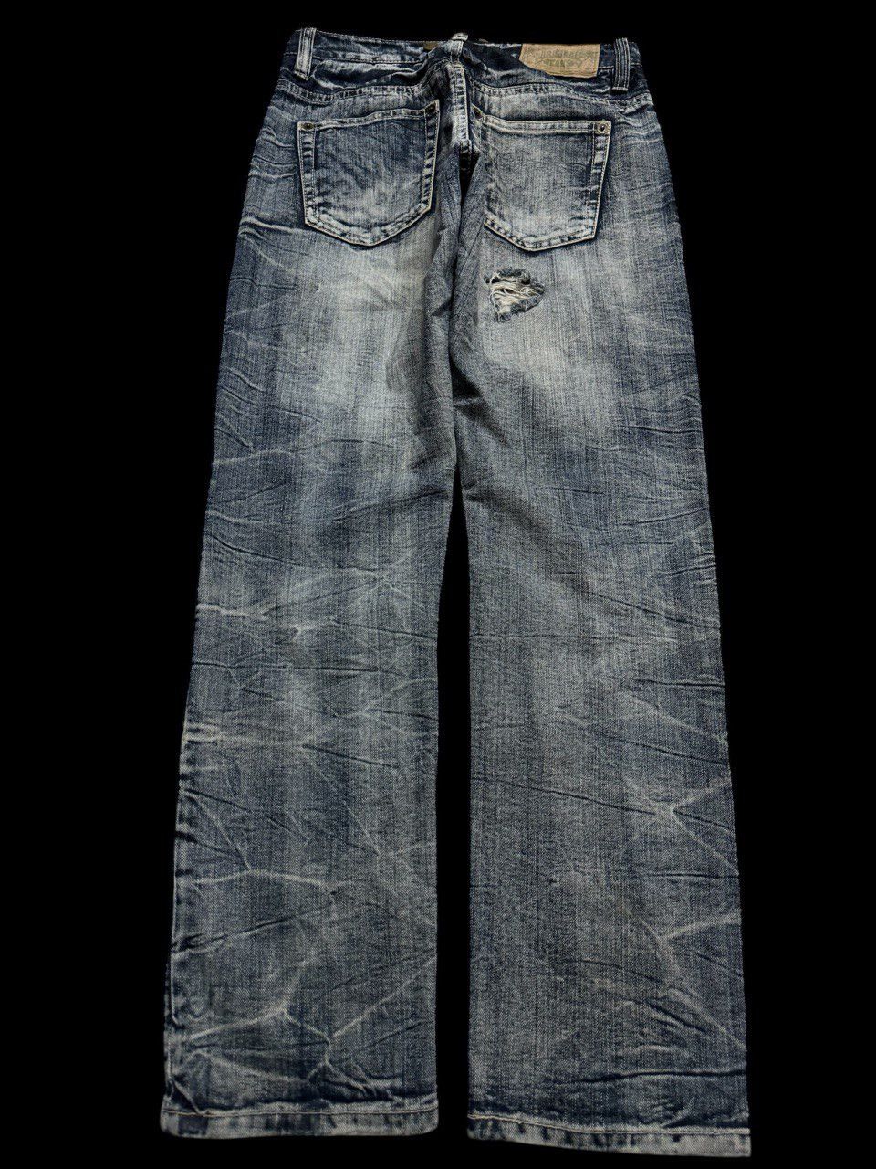 Seditionaries INSANE PUNK JEAN Japanese Washed Whisker Studded Distressed Size US 29 - 2 Thumbnail