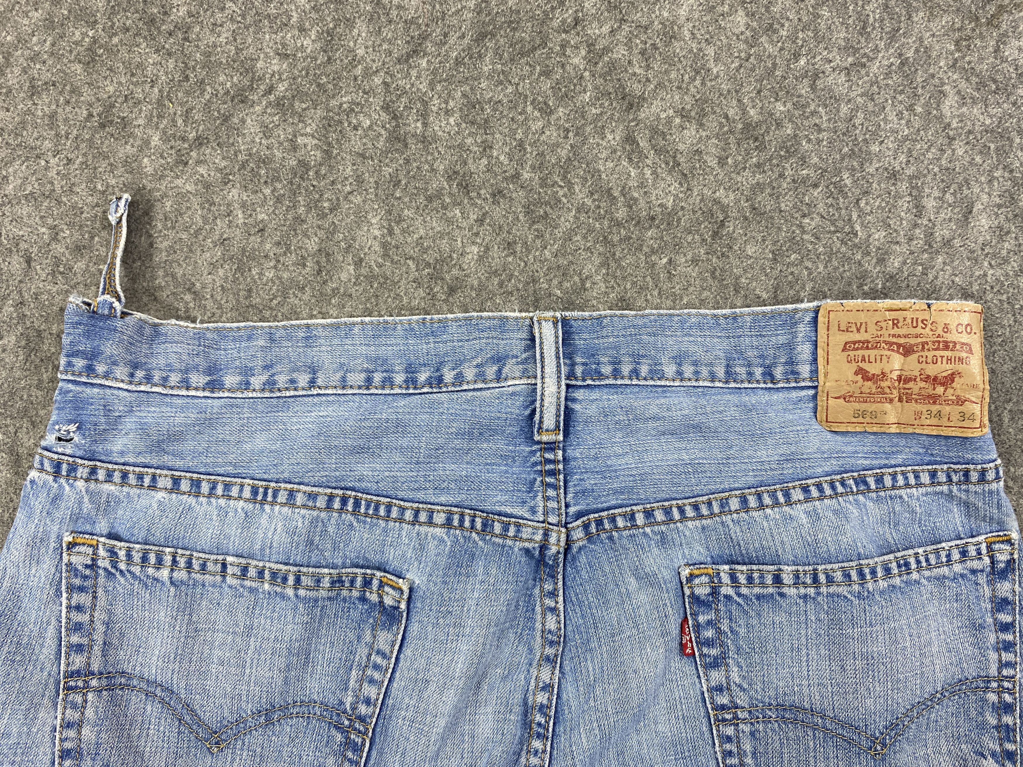 Levi's Blue Wash Vintage Levi's 569 36x32.5 Denim -JN2103 Size US 36 / EU 52 - 9 Thumbnail