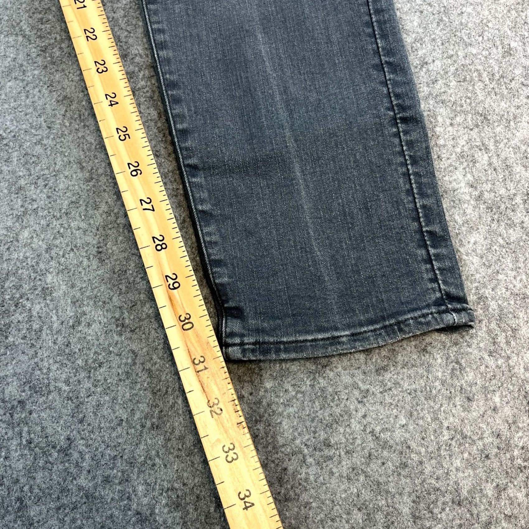 G-Star G Star Mens Jeans Slim Skinny 36 34 Grey Distressed Stretch Revend Denim 5-Pocket Design Slim Mens Jeans Grey Revend 3301 Size US 36 / EU 52 - 4 Thumbnail