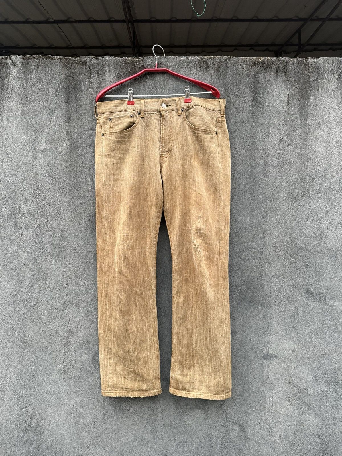 Takeo Kikuchi 👹Vintage Takeo Kikuchi Wool Baggy Jeans Size US 31 - 2 Thumbnail