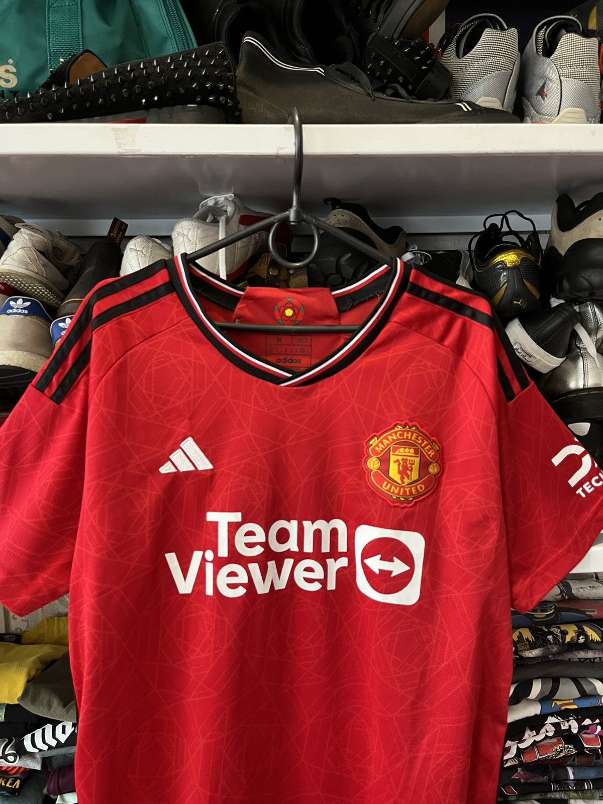 Vintage Manchester United 2023-2024 Authentic Home Shirt Size US M / EU 48-50 / 2 - 18 Thumbnail