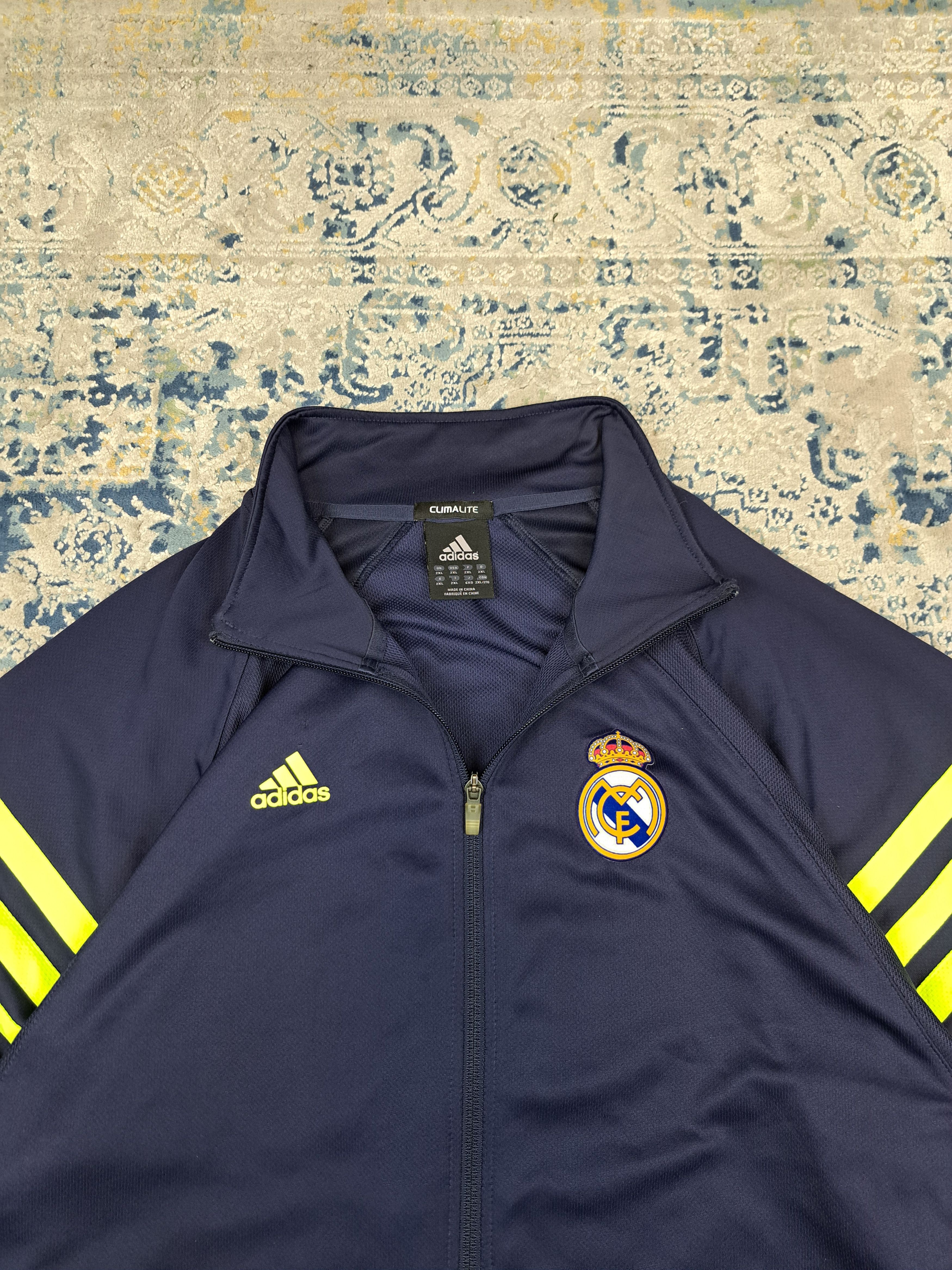 Adidas Vintage 2012 Real Madrid Track Jacket Blokecore y2k Size US XXL / EU 58 / 5 - 2 Thumbnail