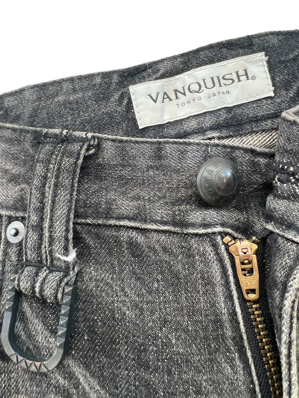 Vanquish Mud Wash Vintage Vanquish Japan Fade Black Denim Slim Jeans Size US 30 / EU 46 - 7 Thumbnail