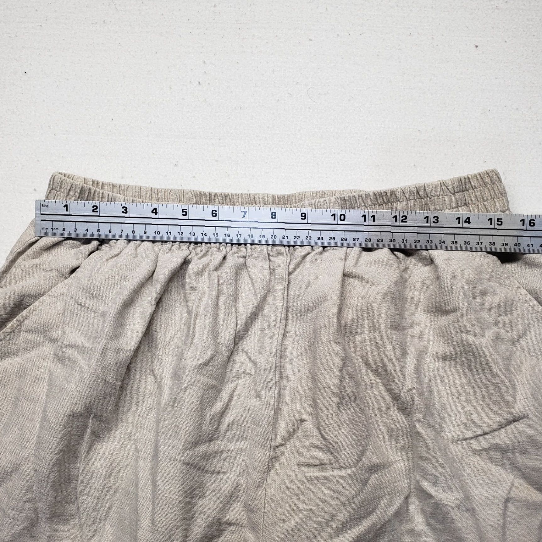 Lee Klthie Lee Pants Adult Womens 20W Solid Tan Brown Elastic Waist Pull On Khakis 18W/20W Vintage: No © Size 42" / US 20 - 4 Thumbnail