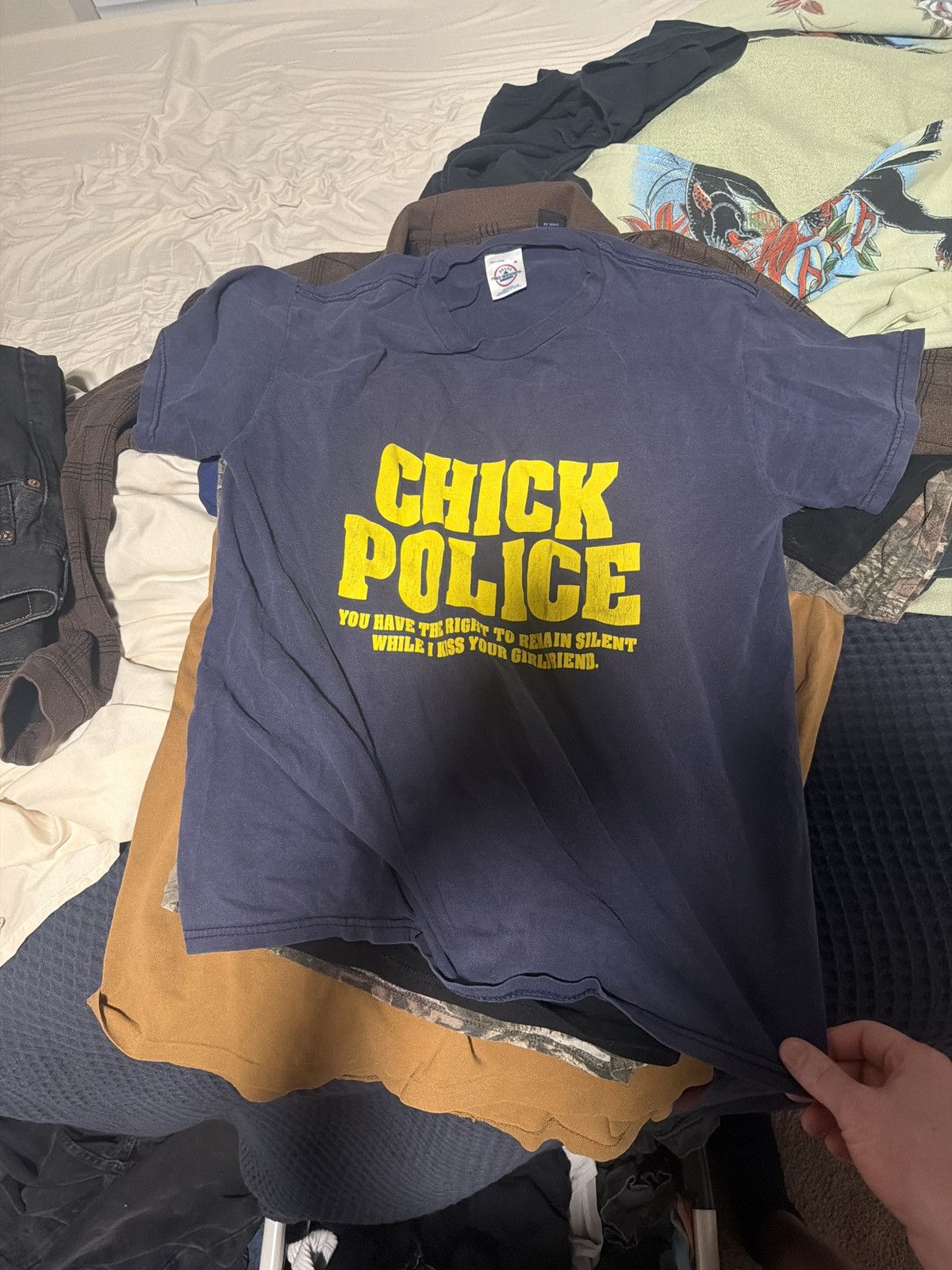 Vintage chick police shirt Size US M / EU 48-50 / 2 - 1 Thumbnail