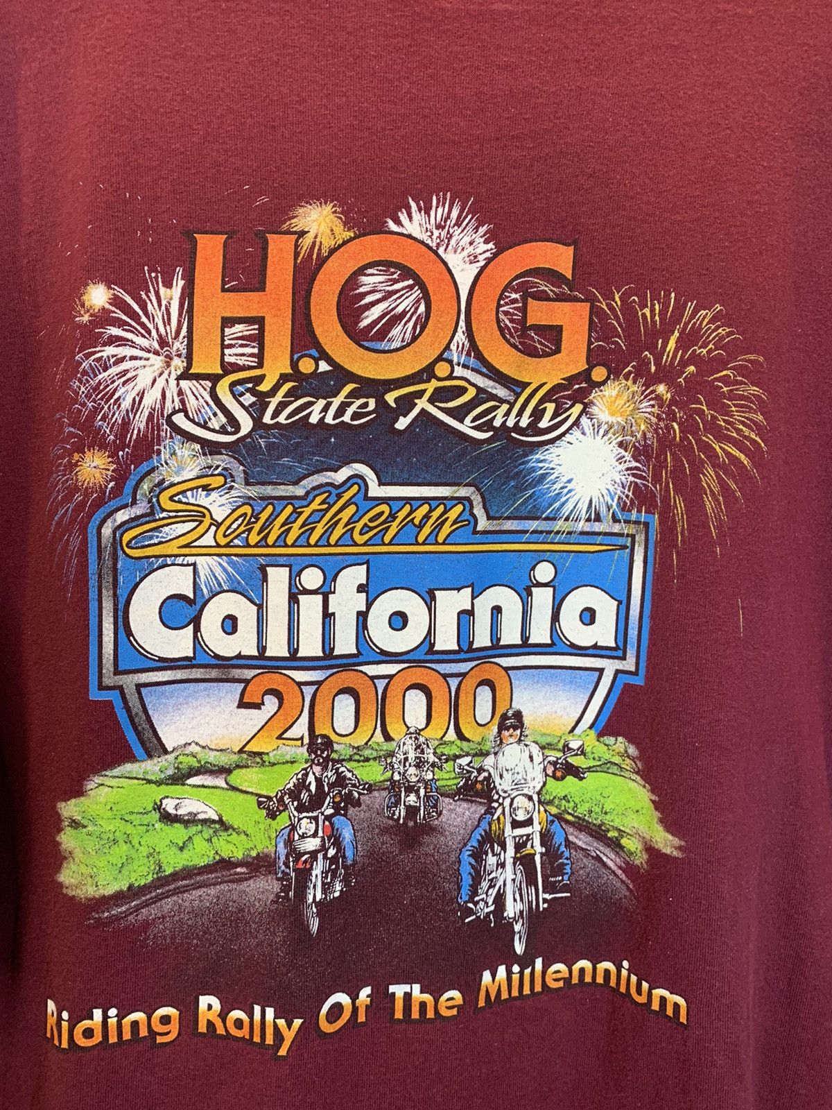 Harley Davidson × Vintage *RARE* Vintage Harley Davidson HOG California Rally T-Shirt Size US XXL / EU 58 / 5 - 3 Thumbnail