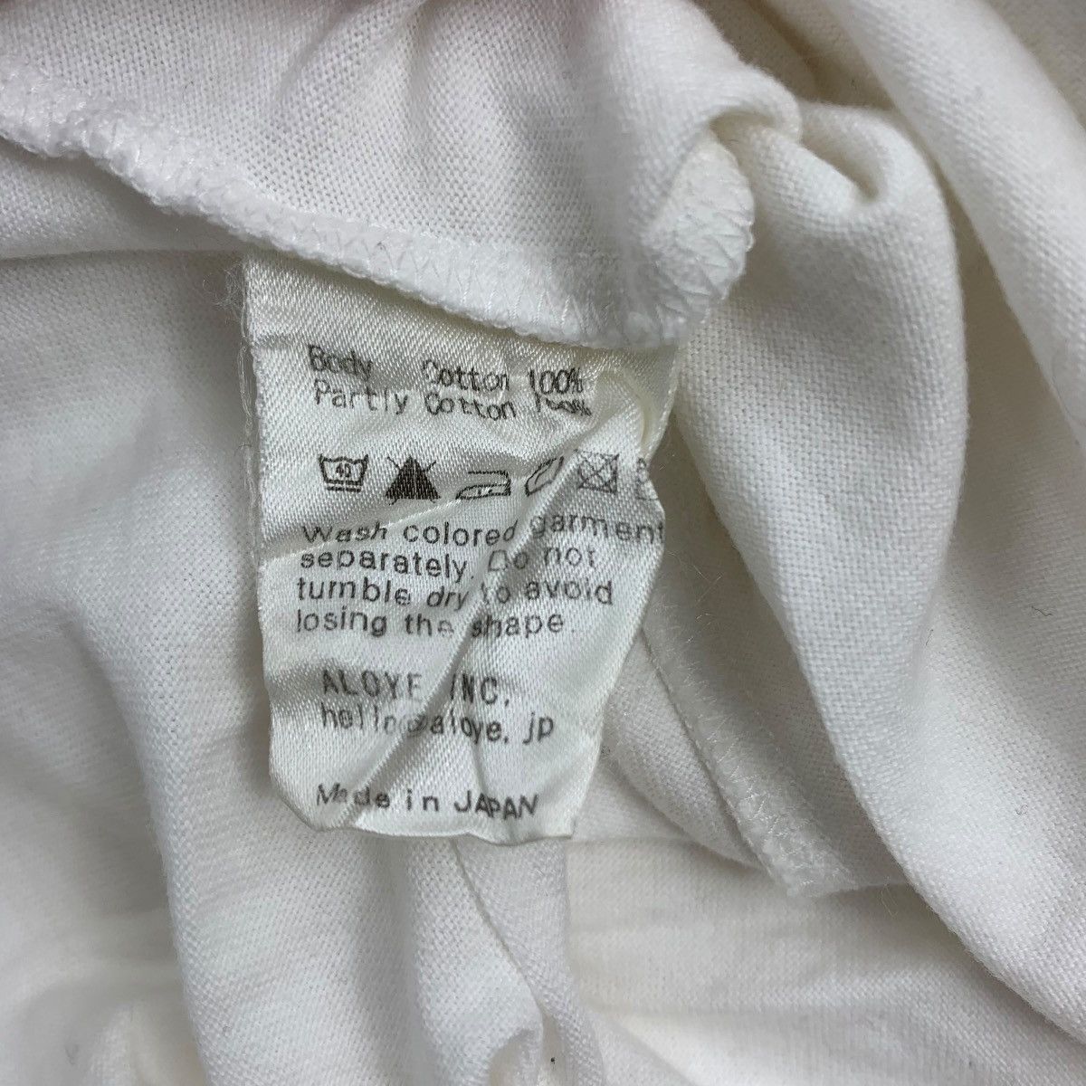 Japanese Brand ALOYE Japanese Brand Stripes On Sleeve White Shirt Size US L / EU 52-54 / 3 - 5 Thumbnail