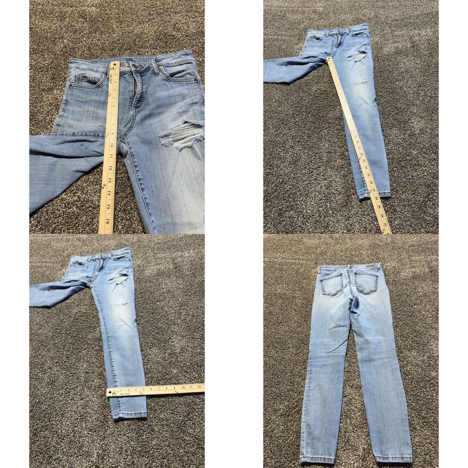 Vintage Kut From The Kloth FAB AB Women's Jeans 8 Blue Denim Ankle Skinny Size 30" / US 8 / IT 44 - 8 Thumbnail