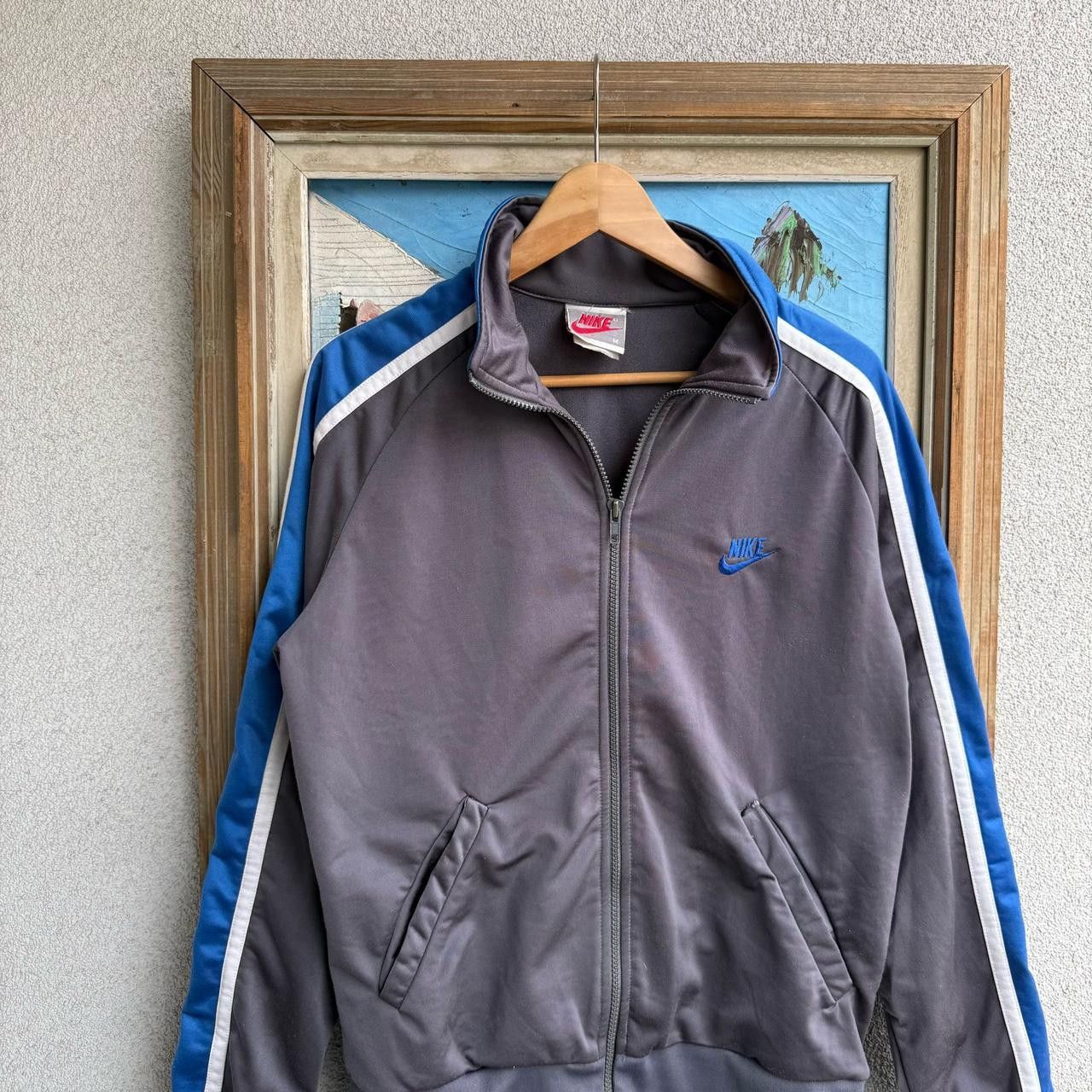 Nike Vintage Nike Track Jacket Big Logo Size US L / EU 52-54 / 3 - 2 Thumbnail