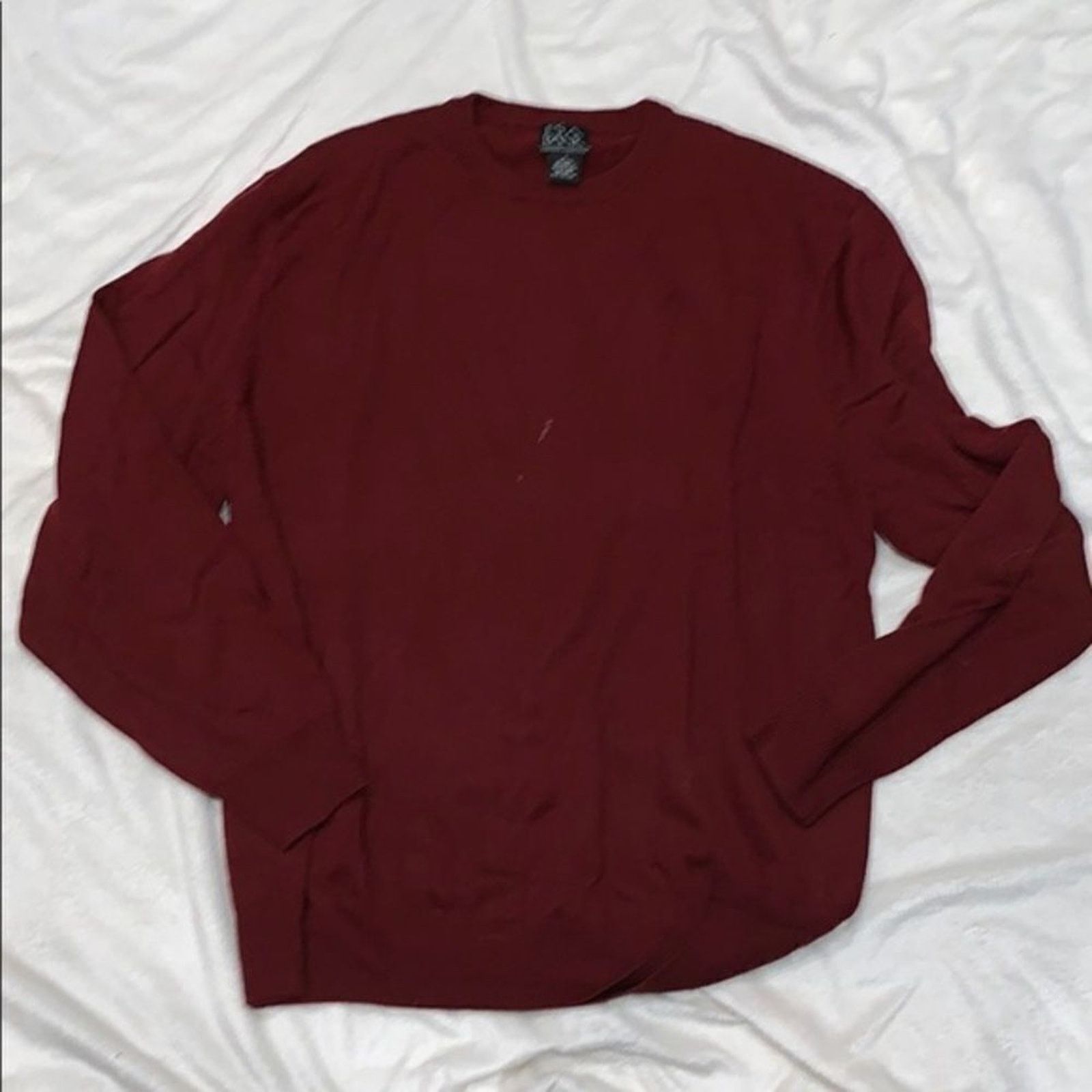 Jos. A. Bank Jos. A. Bank Red Wool Crewneck Knit Sweater | Sz L Size US L / EU 52-54 / 3 - 2 Thumbnail