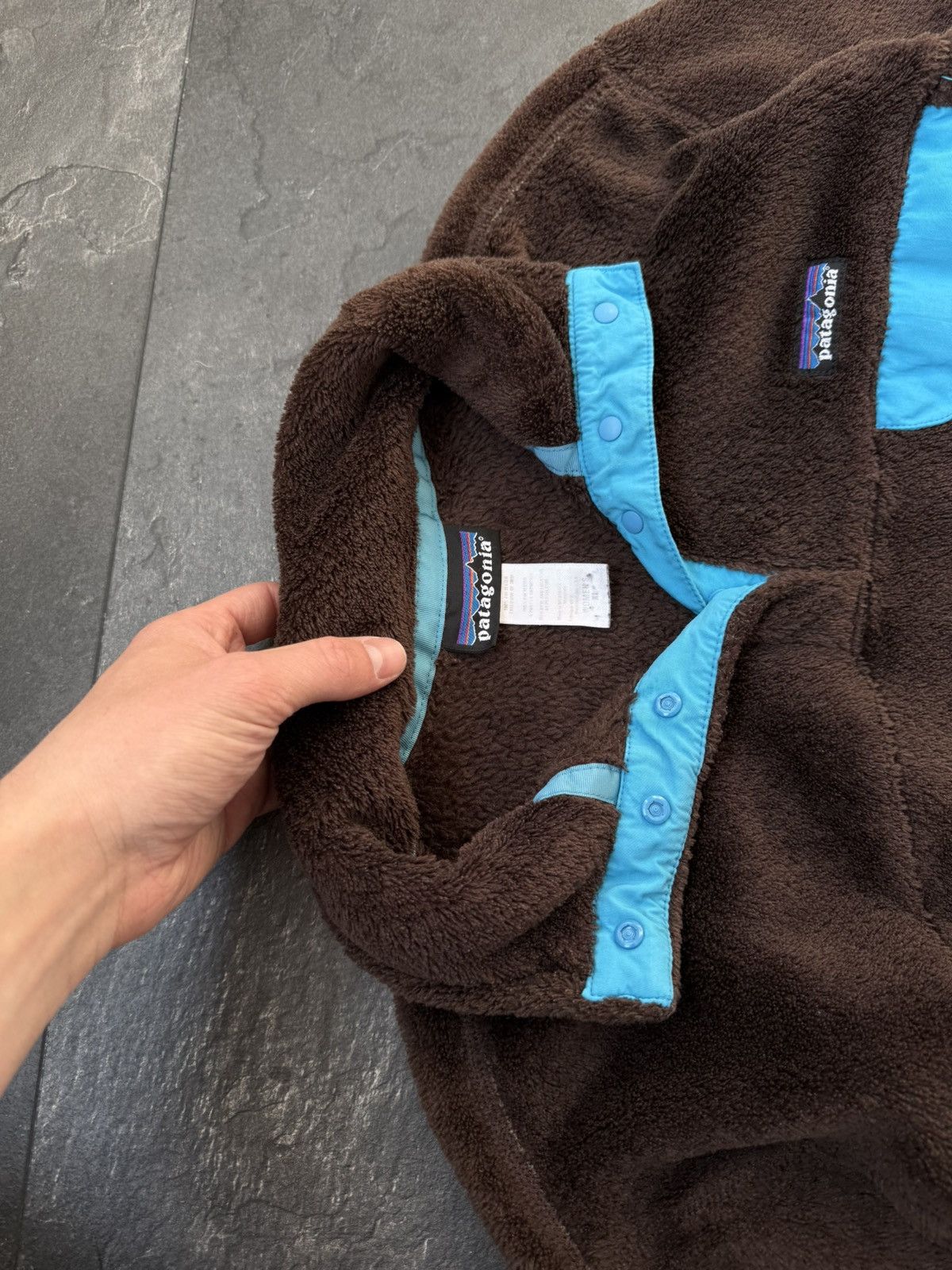 Patagonia × Streetwear × Vintage Vintage brown rare synchilla sweatshirt hoodie 90s Size XL / US 12-14 / IT 48-50 - 2 Thumbnail