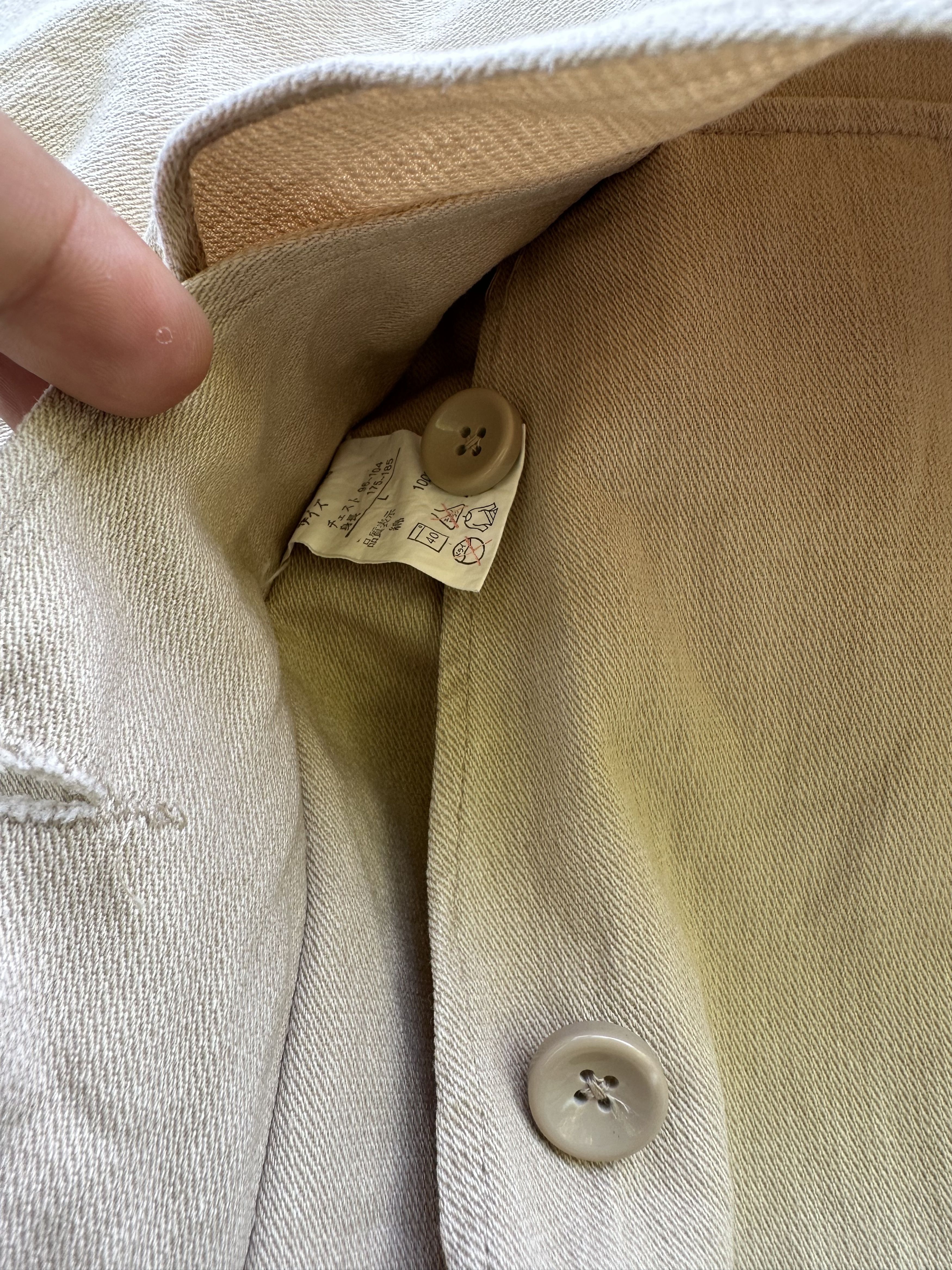 Vintage Chore Worker Sanforized Nine Blocks Jacket Shoulder Protect Size US L / EU 52-54 / 3 - 9 Thumbnail