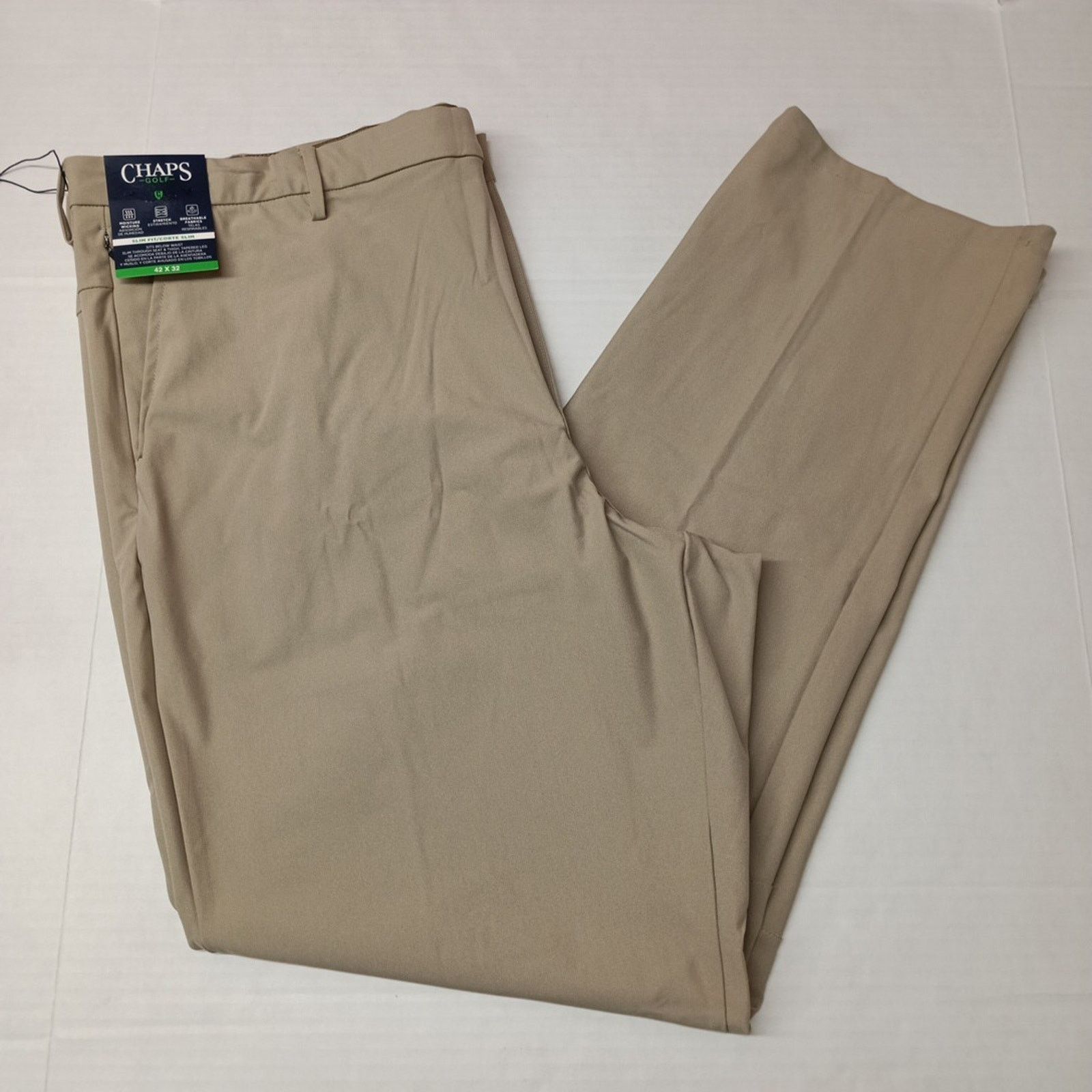 Chaps Chaps Golf Performance Slim Fit Pants Men's 42x32 Khaki Size US 42 / EU 58 - 1 Thumbnail