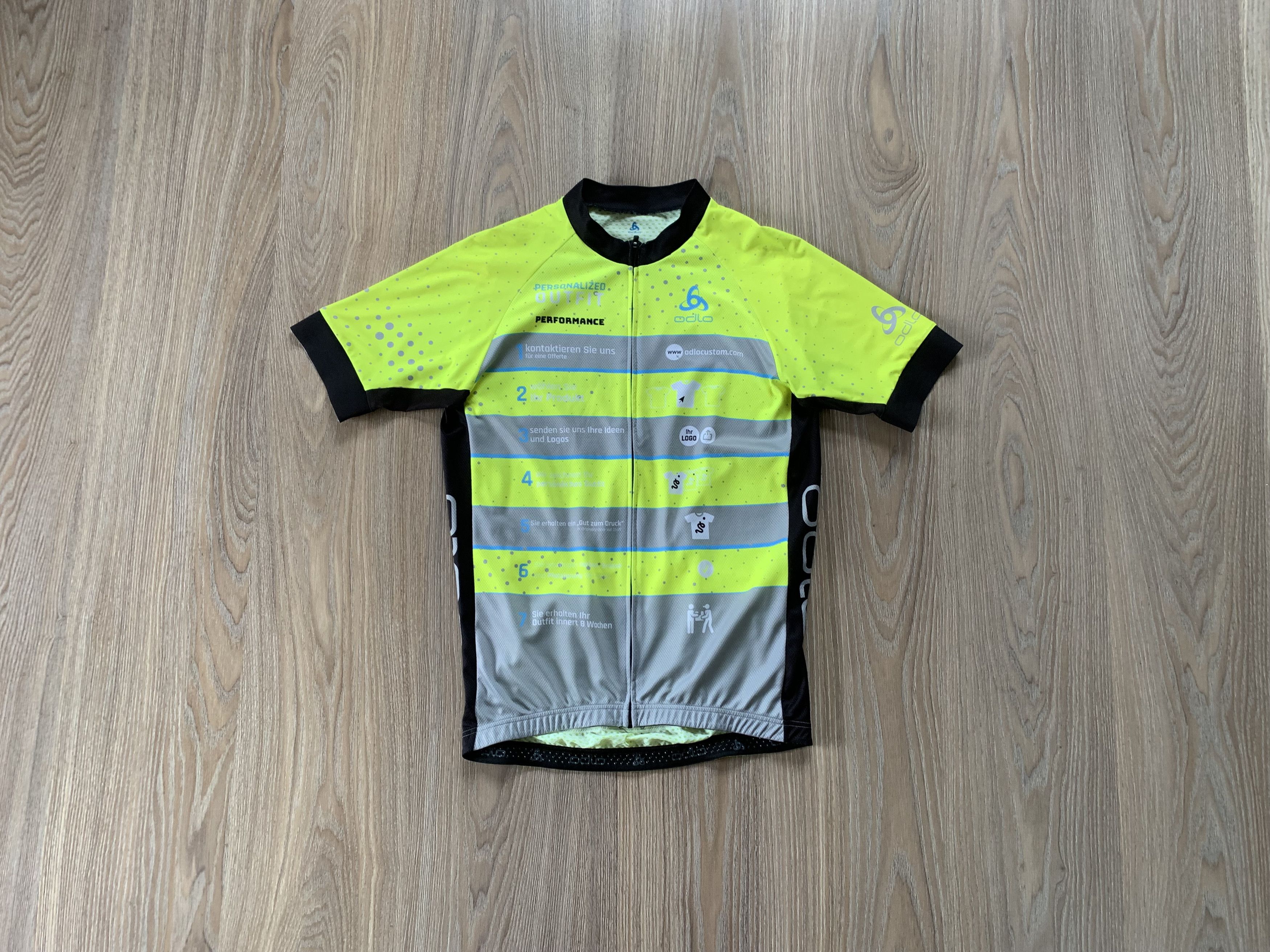 Bicycle Odlo Men's Short Sleeve Full Zip Cycling Jersey Size US L / EU 52-54 / 3 - 1 Thumbnail
