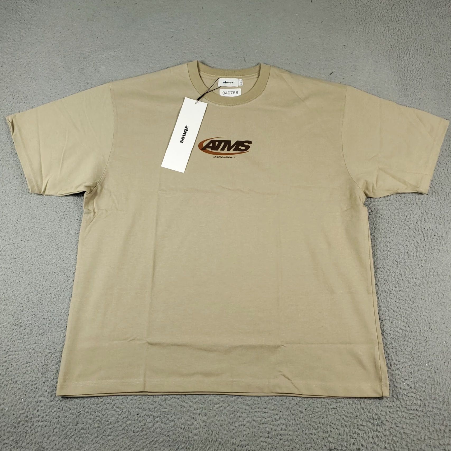 Vintage Atmos T-Shirt Mens Adult Size XL Beige Solid Crew Neck Casual Modern Sports Size US XL / EU 56 / 4 - 2 Thumbnail