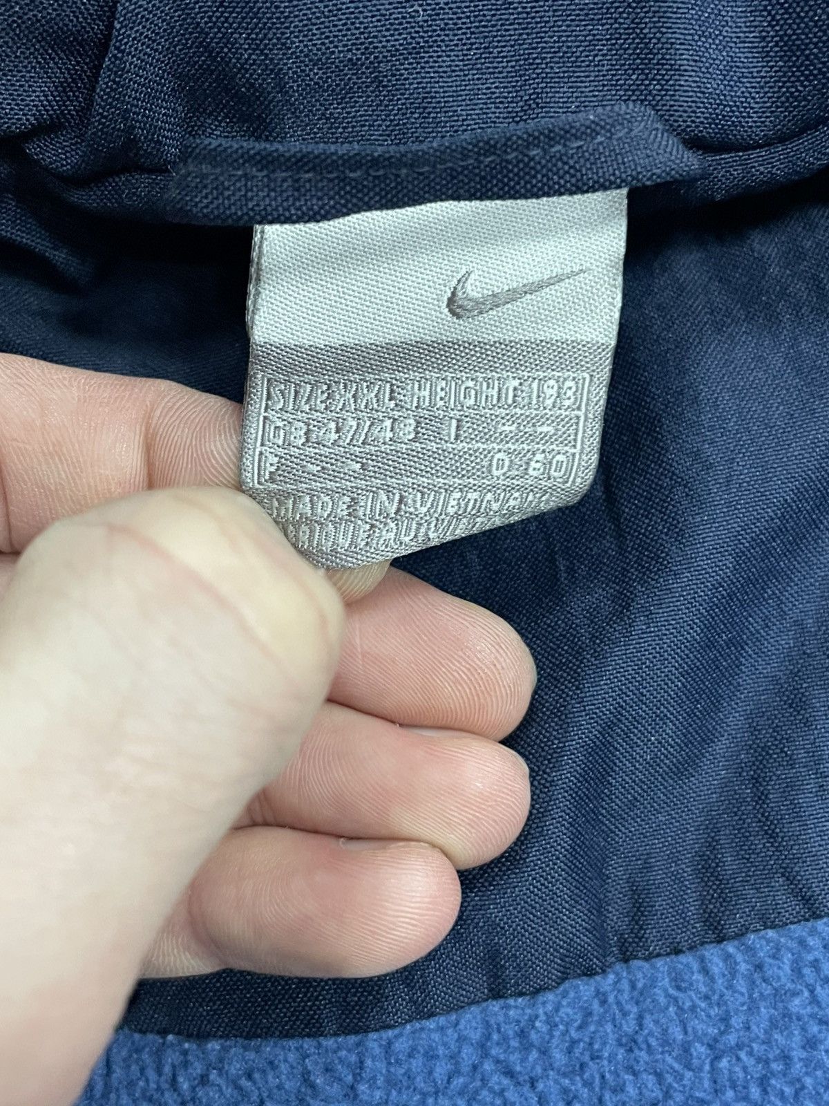 Nike Vintage Nike Small Swoosh Fleece Insulated Heavy Jacket Size US XXL / EU 58 / 5 - 9 Thumbnail