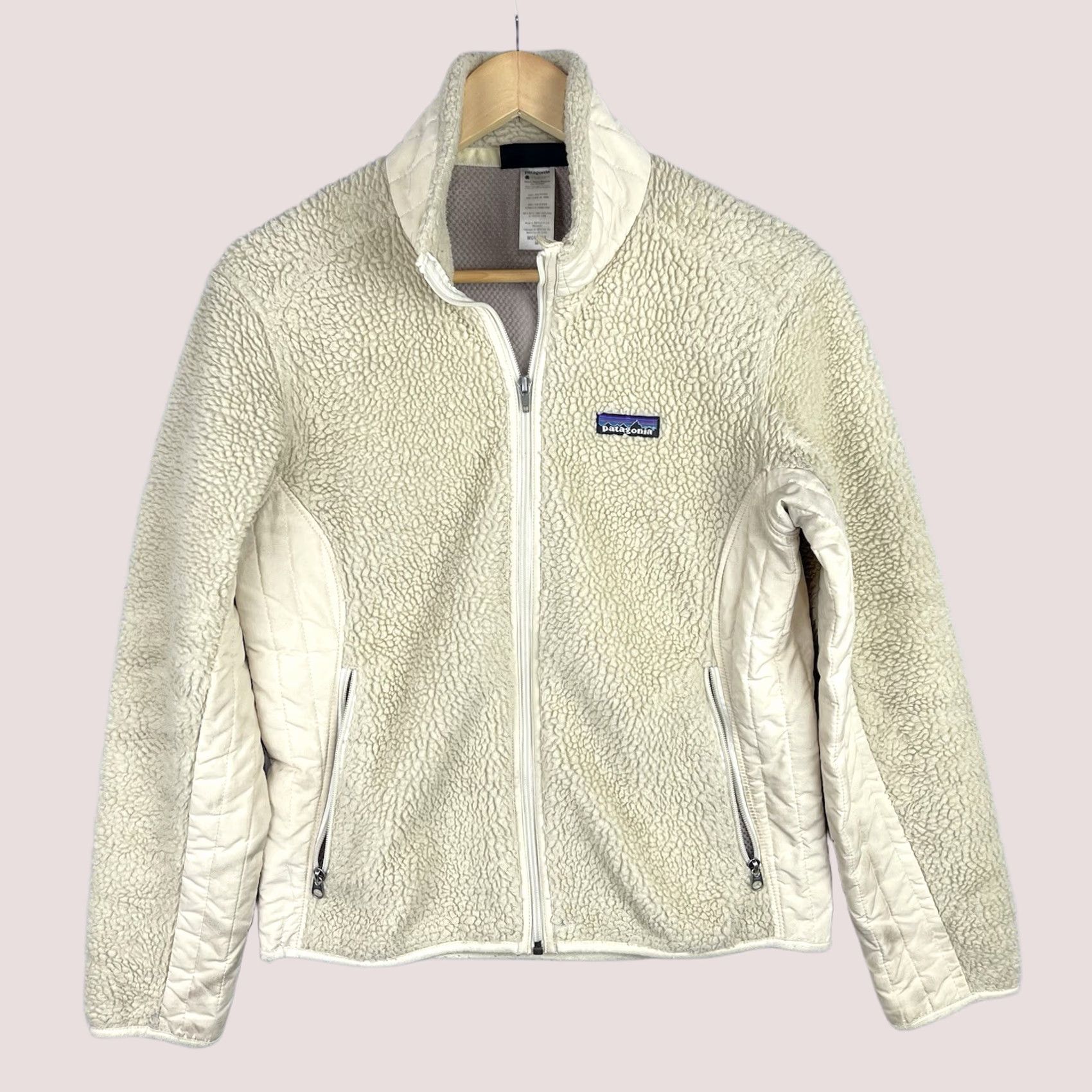 Patagonia Patagonia Jacket Womens Medium Beige Retro-X Deep Pile Fleece Zip Up Outdoor Size M / US 6-8 / IT 42-44 - 1 Thumbnail