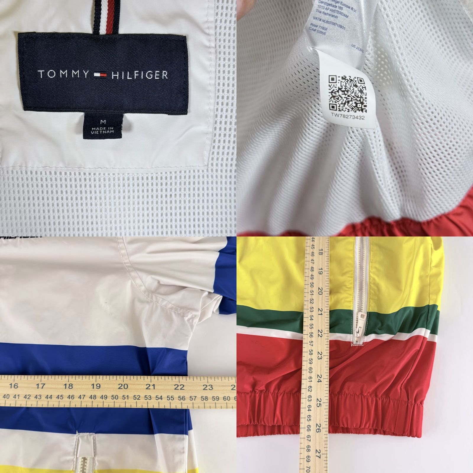 Tommy Hilfiger VTG Tommy Hilfiger Archives Nautical Yacht Full Zip Retro Windbreaker Jacket Multicolor Men Medium Size US M / EU 48-50 / 2 - 8 Thumbnail