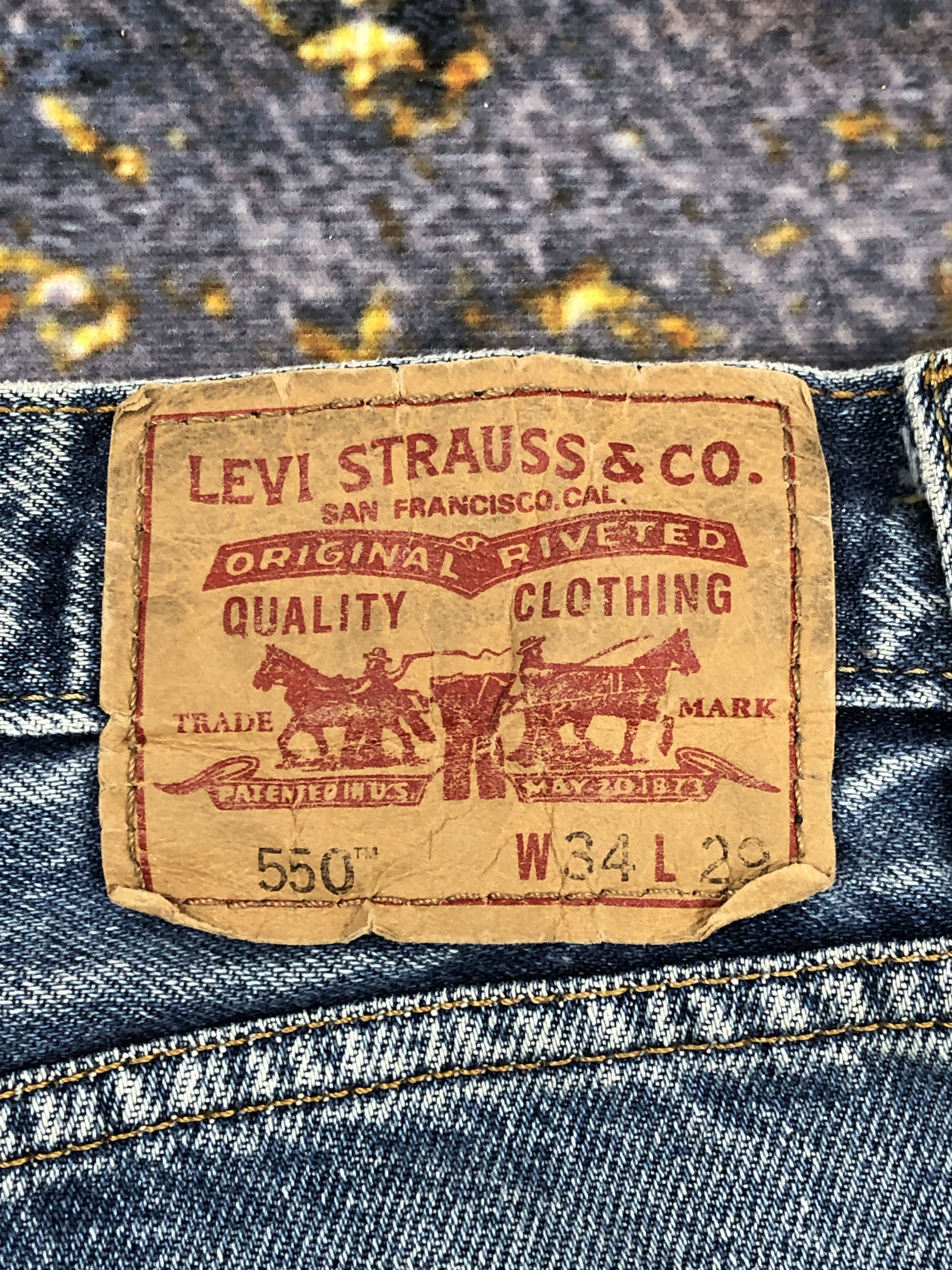 Levi's Vintage Levis 550 Faded Blue Jeans DPP0186 Size US 34 / EU 50 - 5 Thumbnail