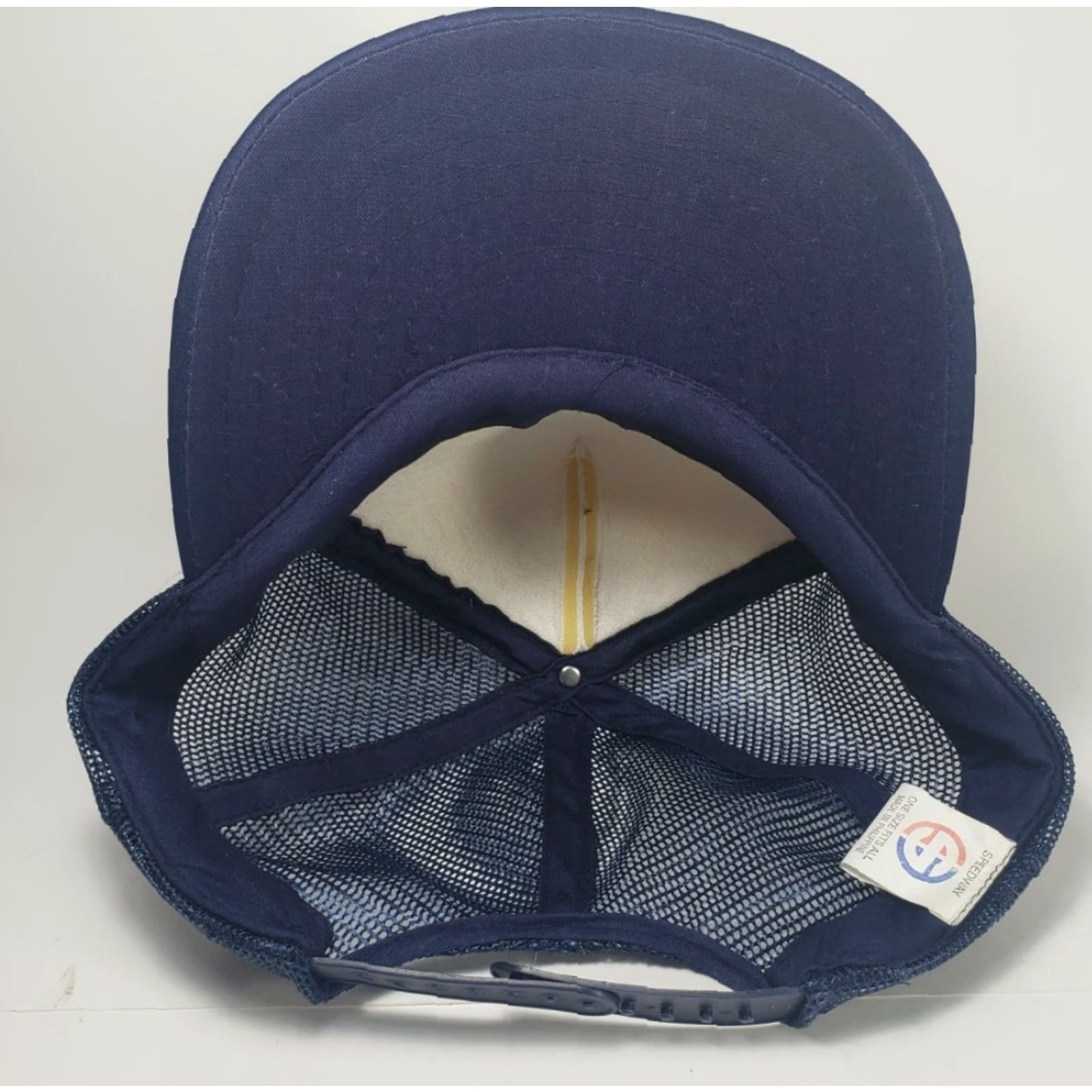 Vintage VINTAGE Speedway Trucker Hat Adult One Size Blue 80s Sassy Sally's Casino Las Vegas Nevada Snapback Cap Size ONE SIZE - 7 Thumbnail